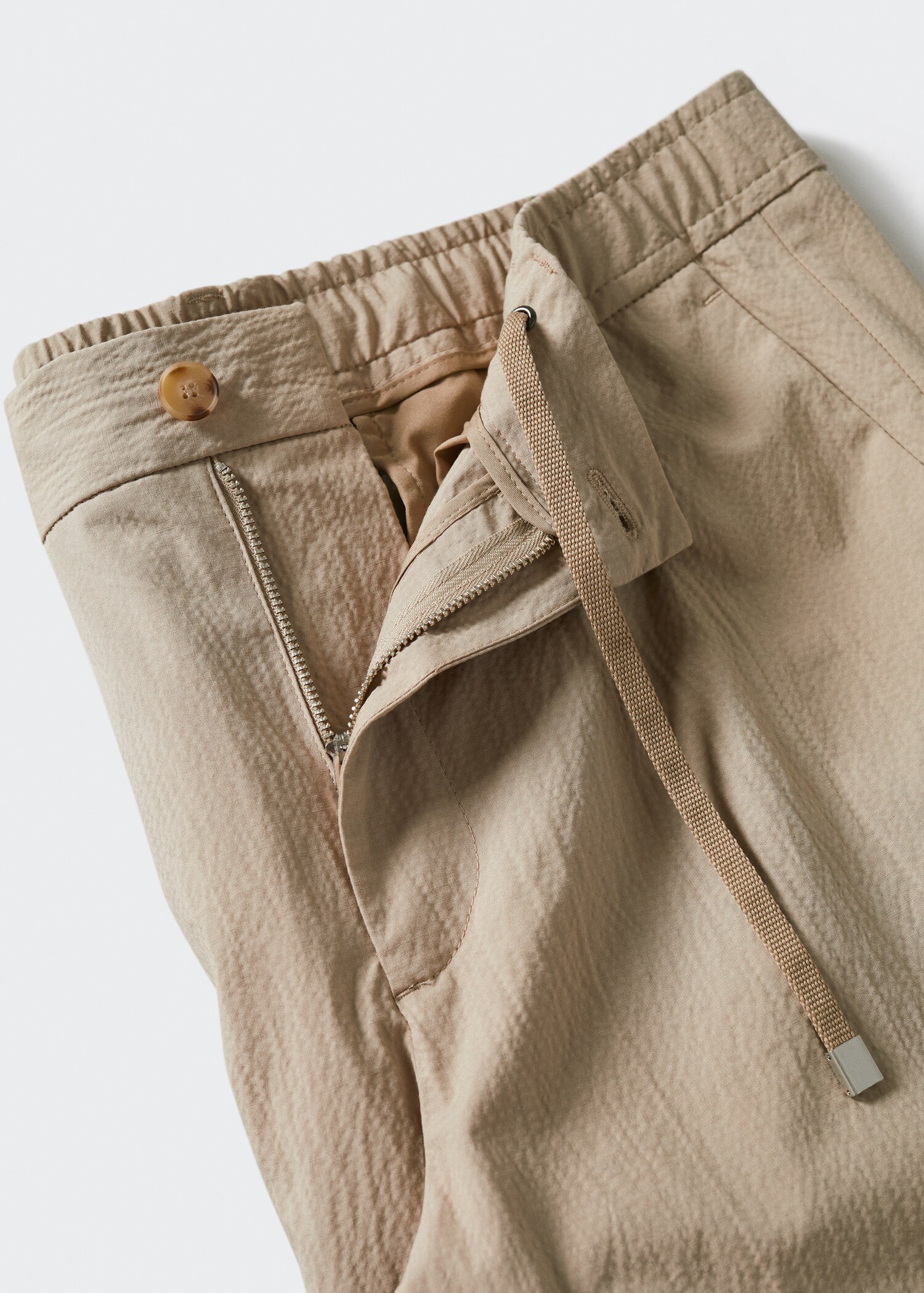 Pantalón pinzas efecto seersucker - Detalle del artículo 8