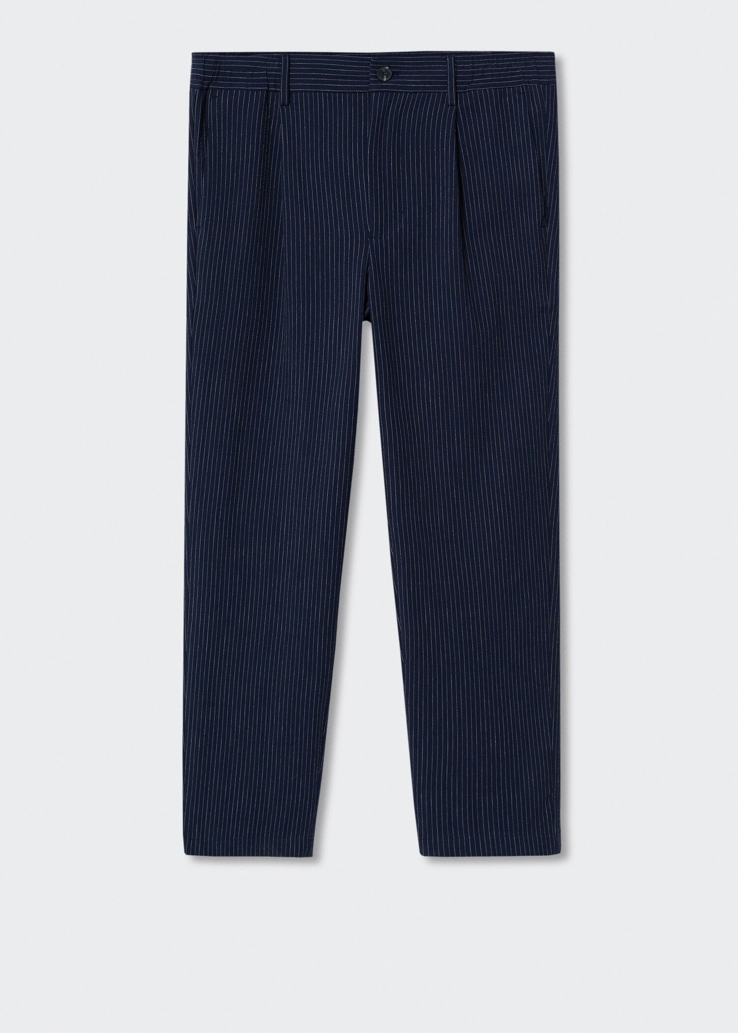 Pantalón pinzas efecto seersucker - Artículo sin modelo