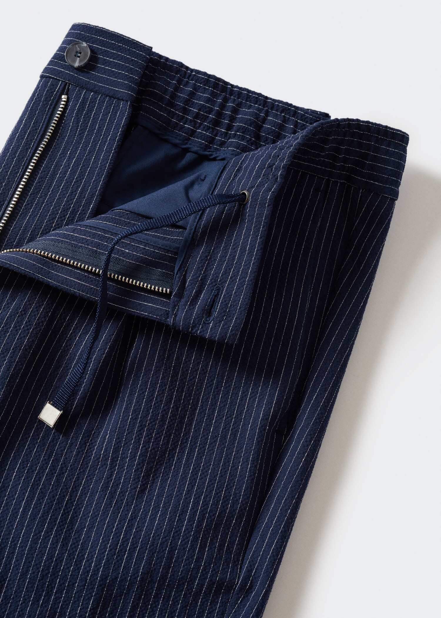 Pantalón pinzas efecto seersucker - Detalle del artículo 8