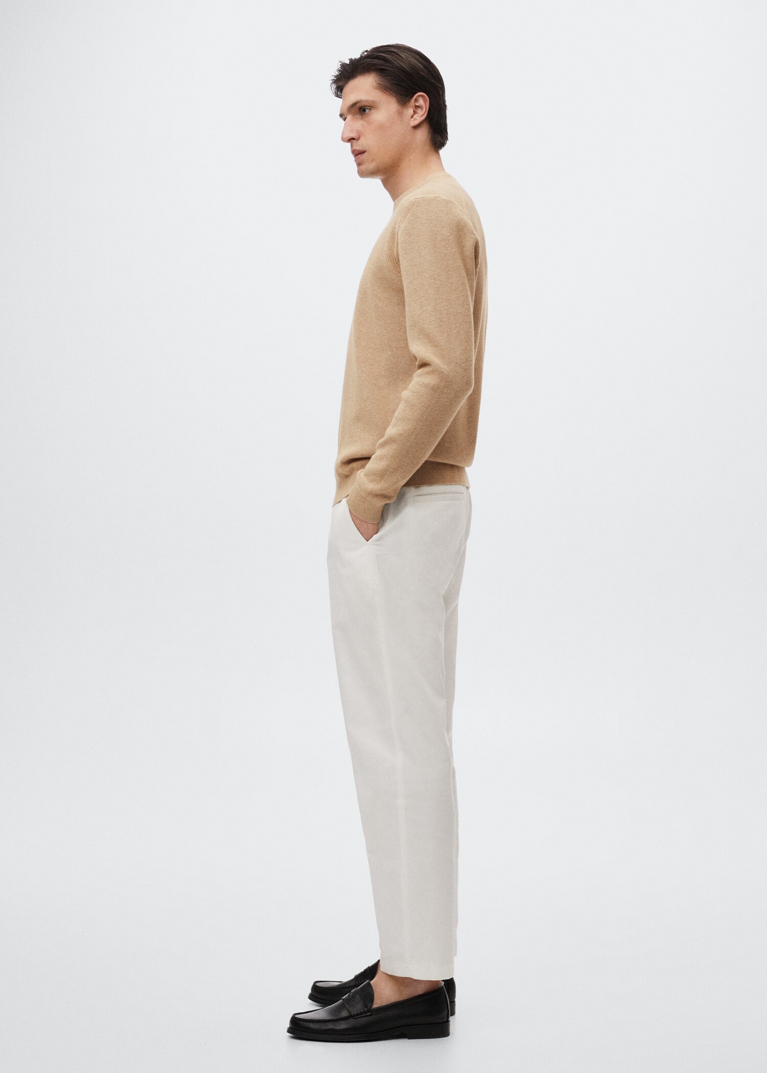 Structured cotton sweater - Details of the article 2