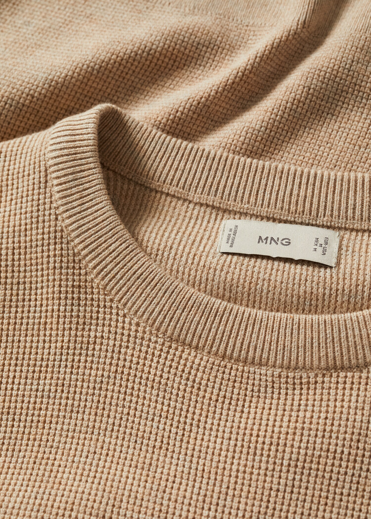 Structured cotton sweater - Details of the article 7