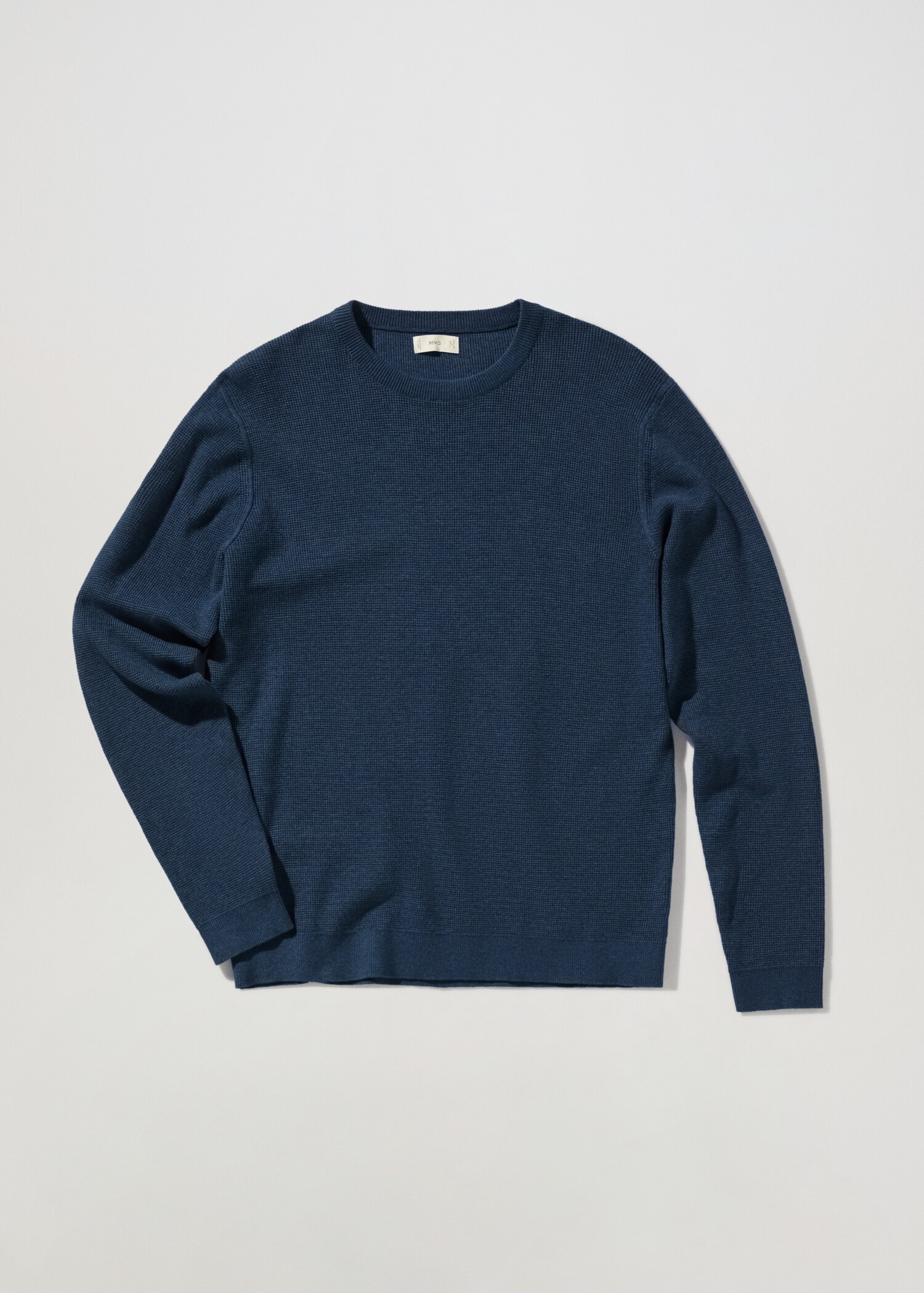 Structured cotton sweater - Article without model