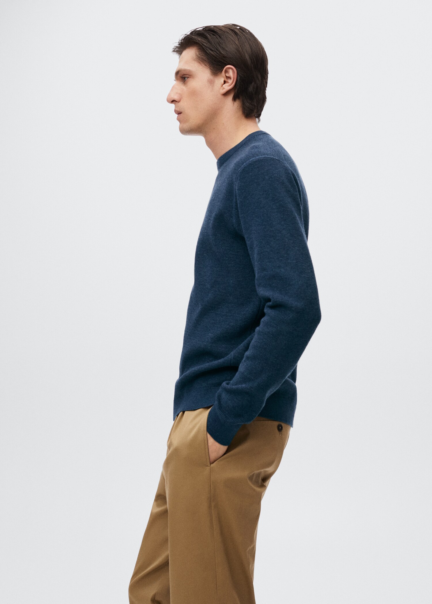 Structured cotton sweater - Details of the article 2