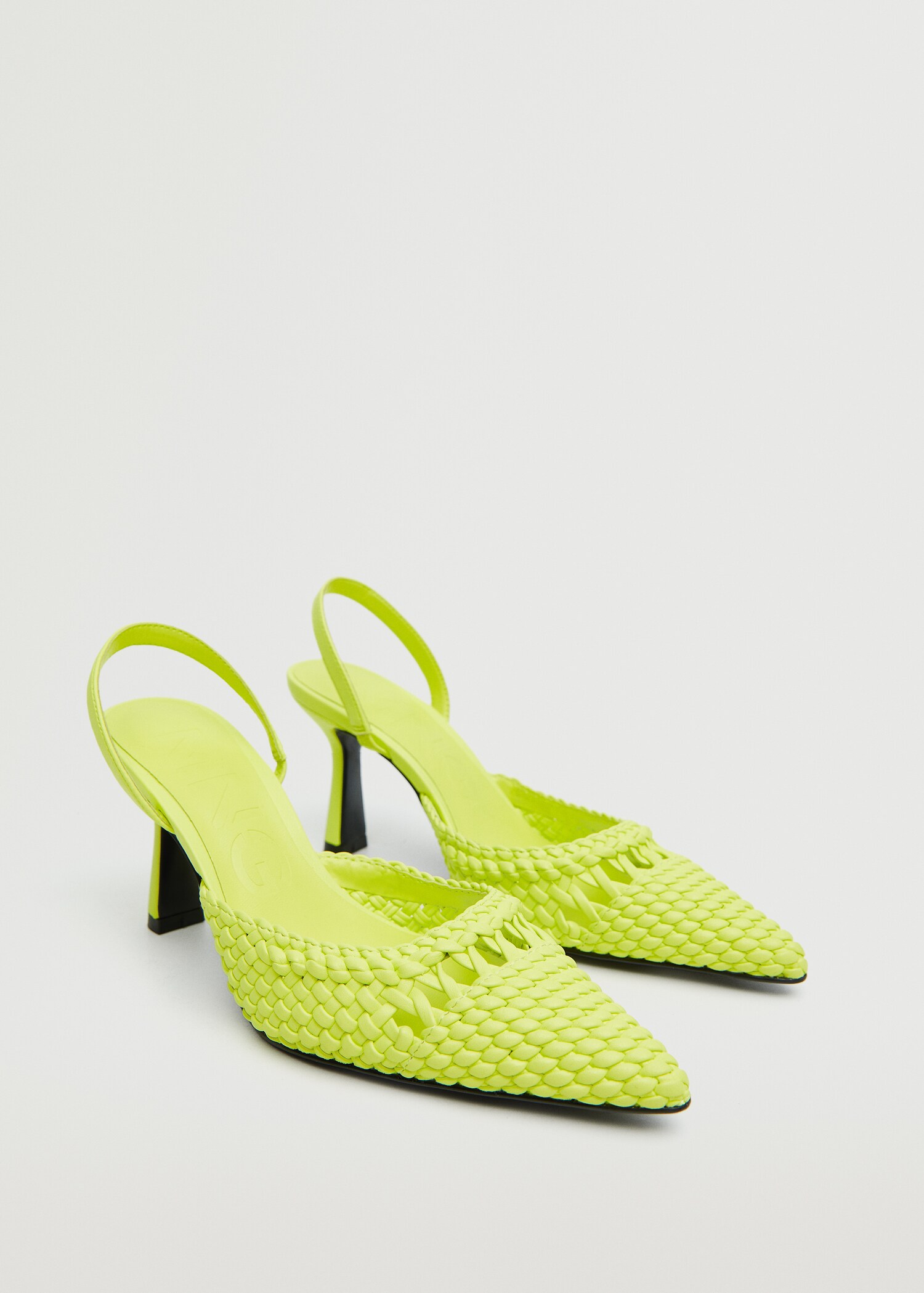 Gevlochten schoenen met hakken - Middenvlak