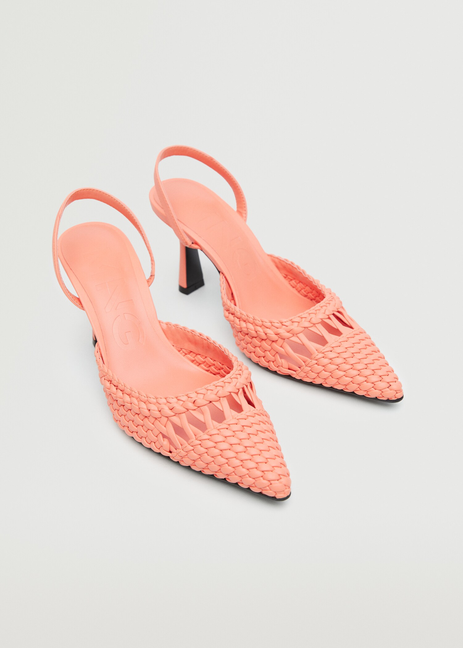 Gevlochten schoenen met hakken - Middenvlak