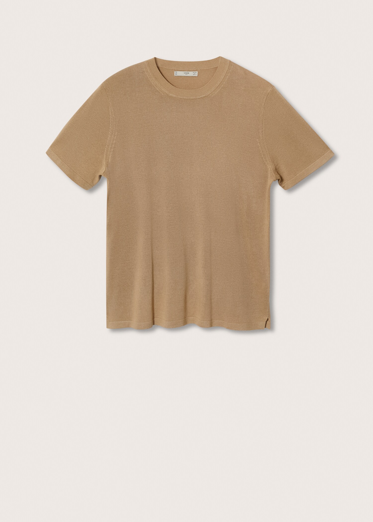 Knitted linen T-shirt - Article without model