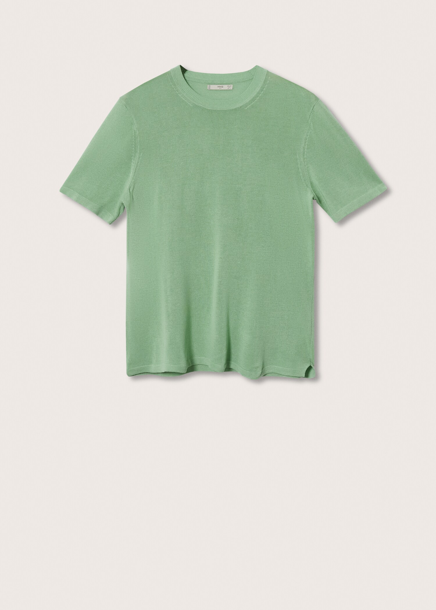 Knitted linen T-shirt - Article without model