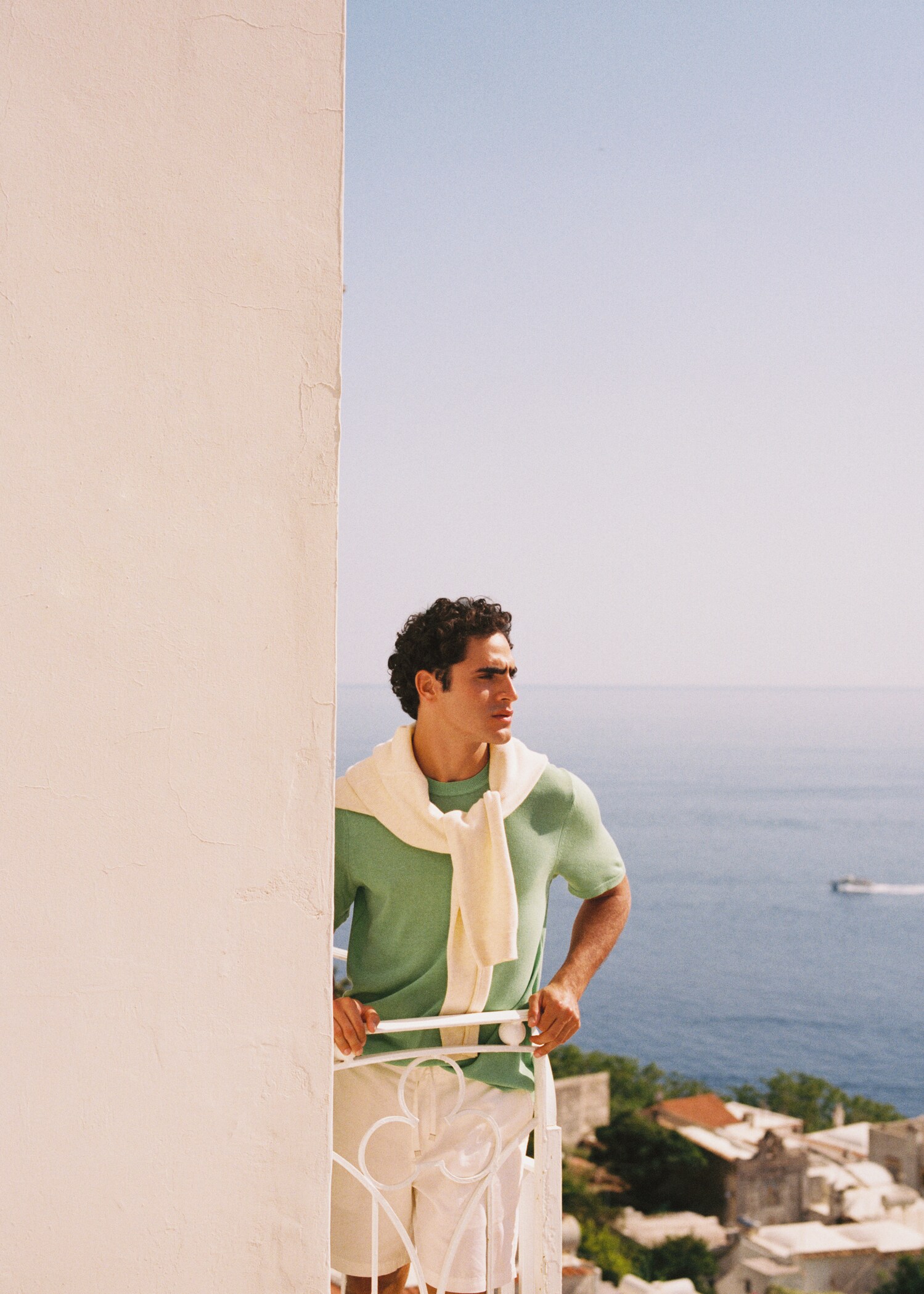 Knitted linen T-shirt - Details of the article 5