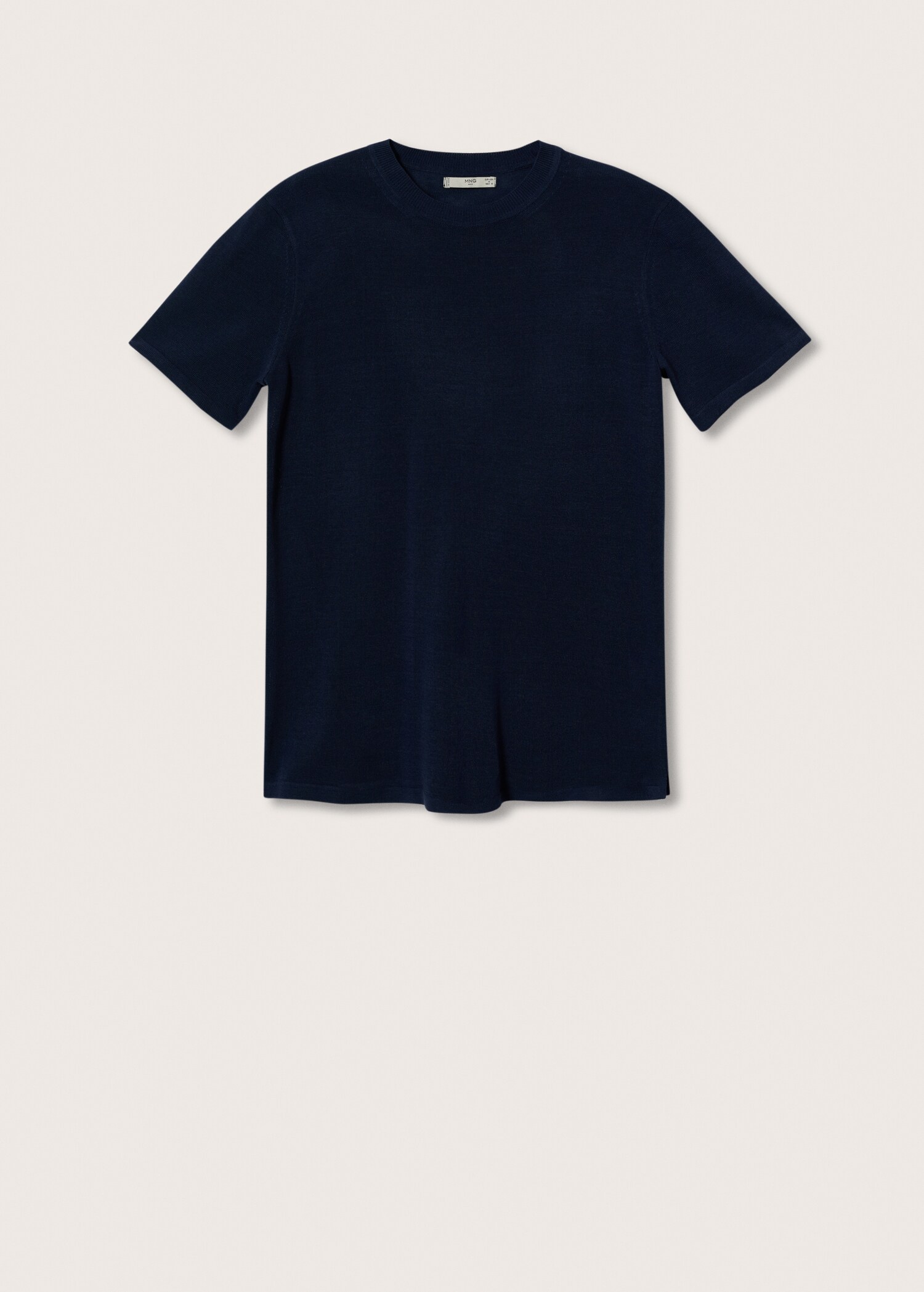 Knitted linen T-shirt - Article without model