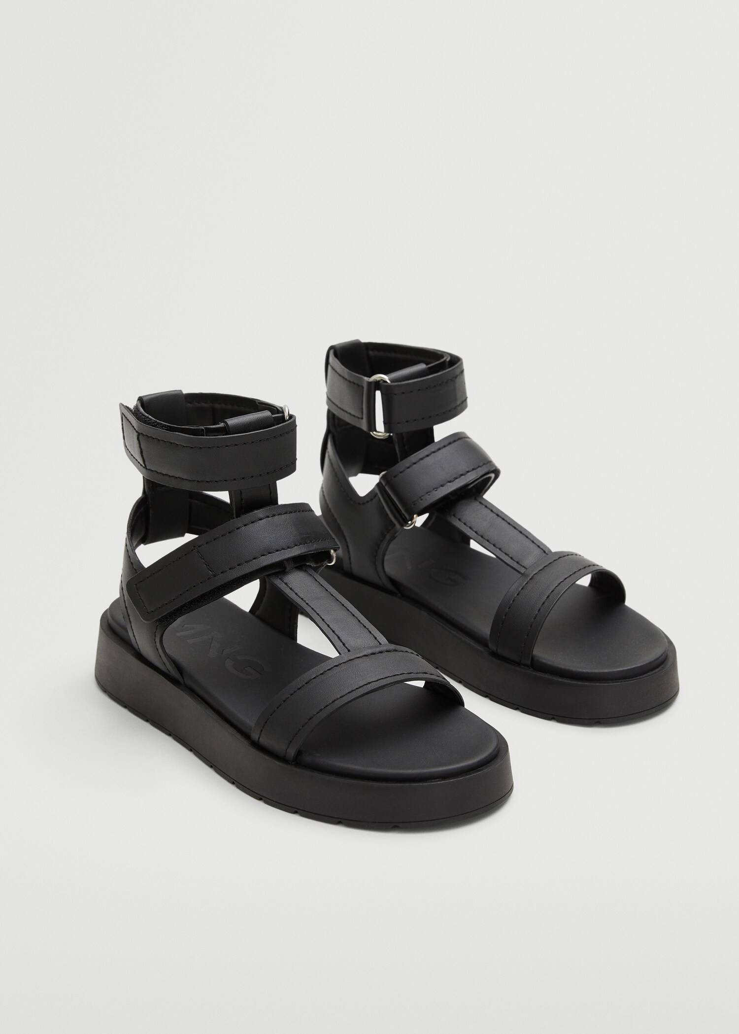 Platform strap sandals - Medium plane