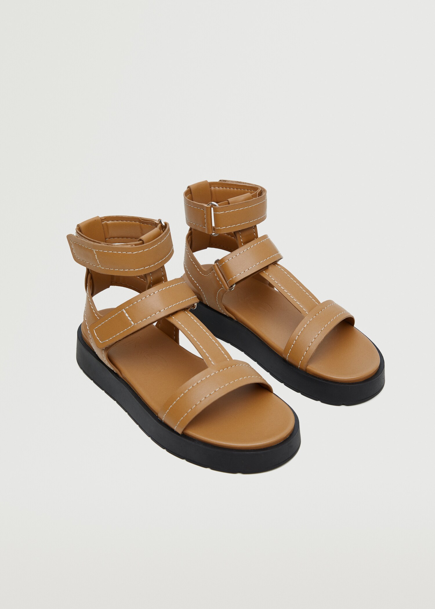 Platform strap sandals - Medium plane