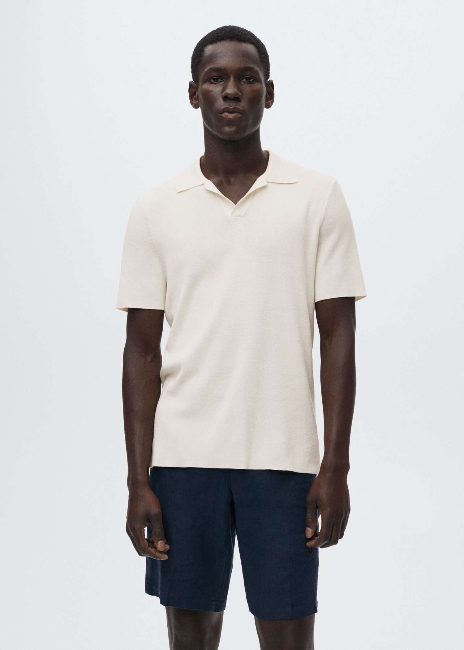 Polo fluido lino - Plano medio