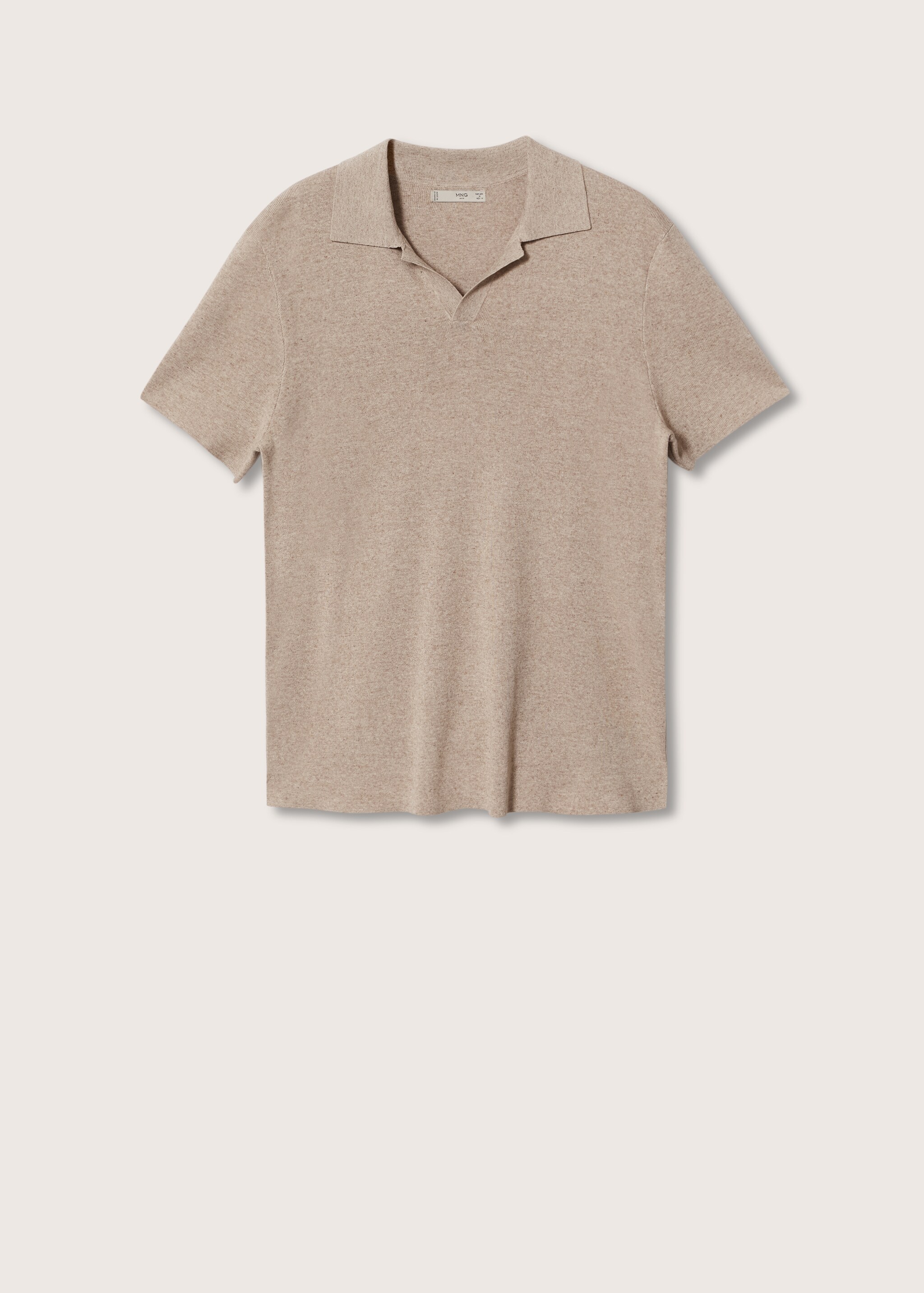 Fluid linen polo shirt - Article without model