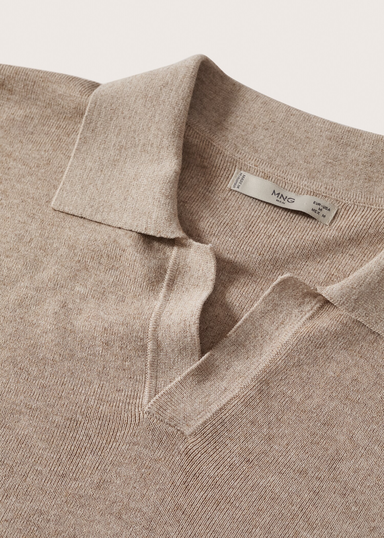 Fluid linen polo shirt - Details of the article 8