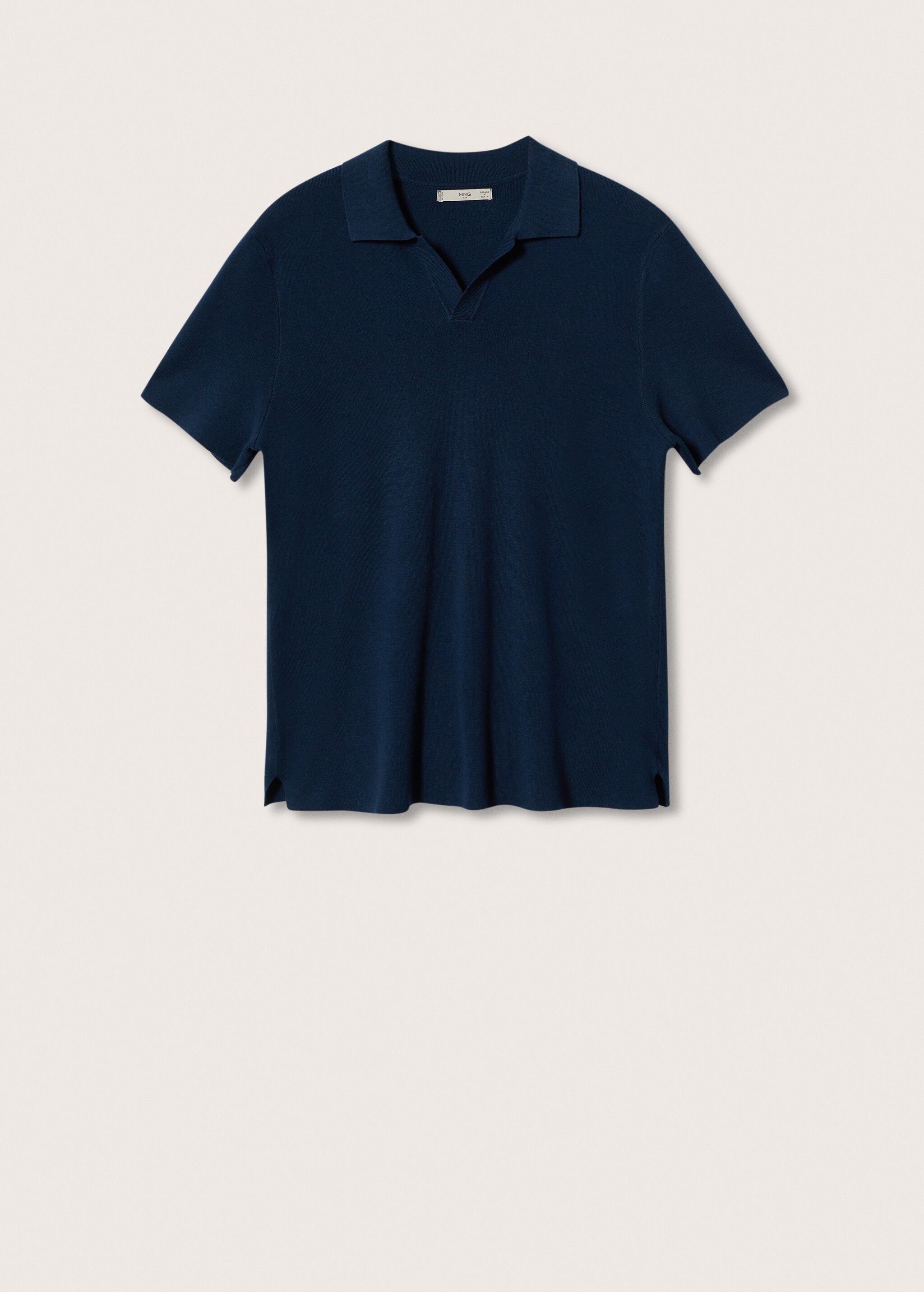 Fluid linen polo shirt - Article without model