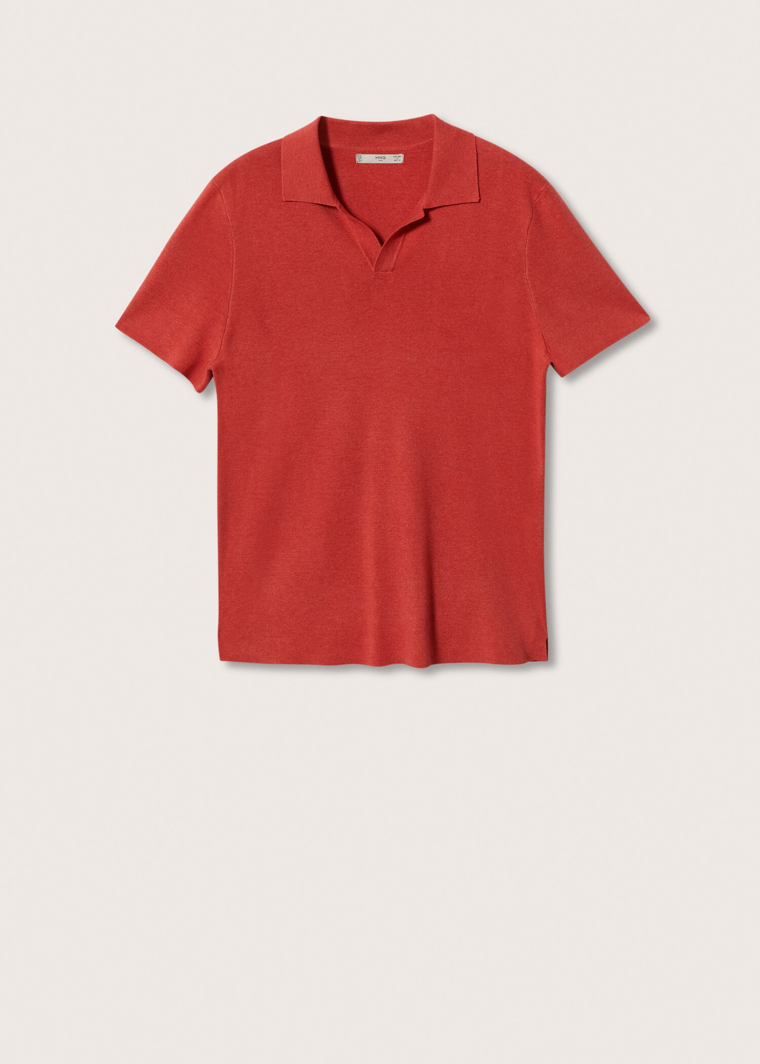 Fluid linen polo shirt - Article without model