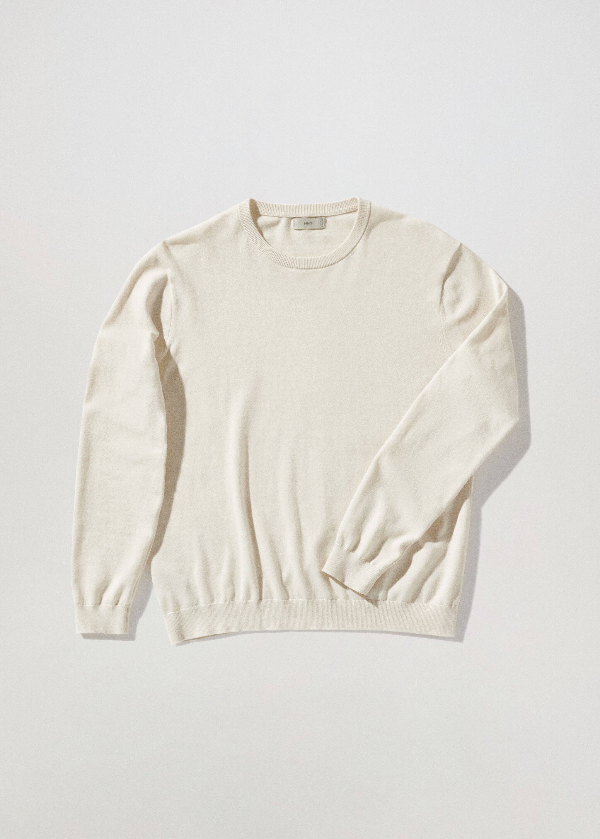 Fine-knit cotton sweater - Article without model