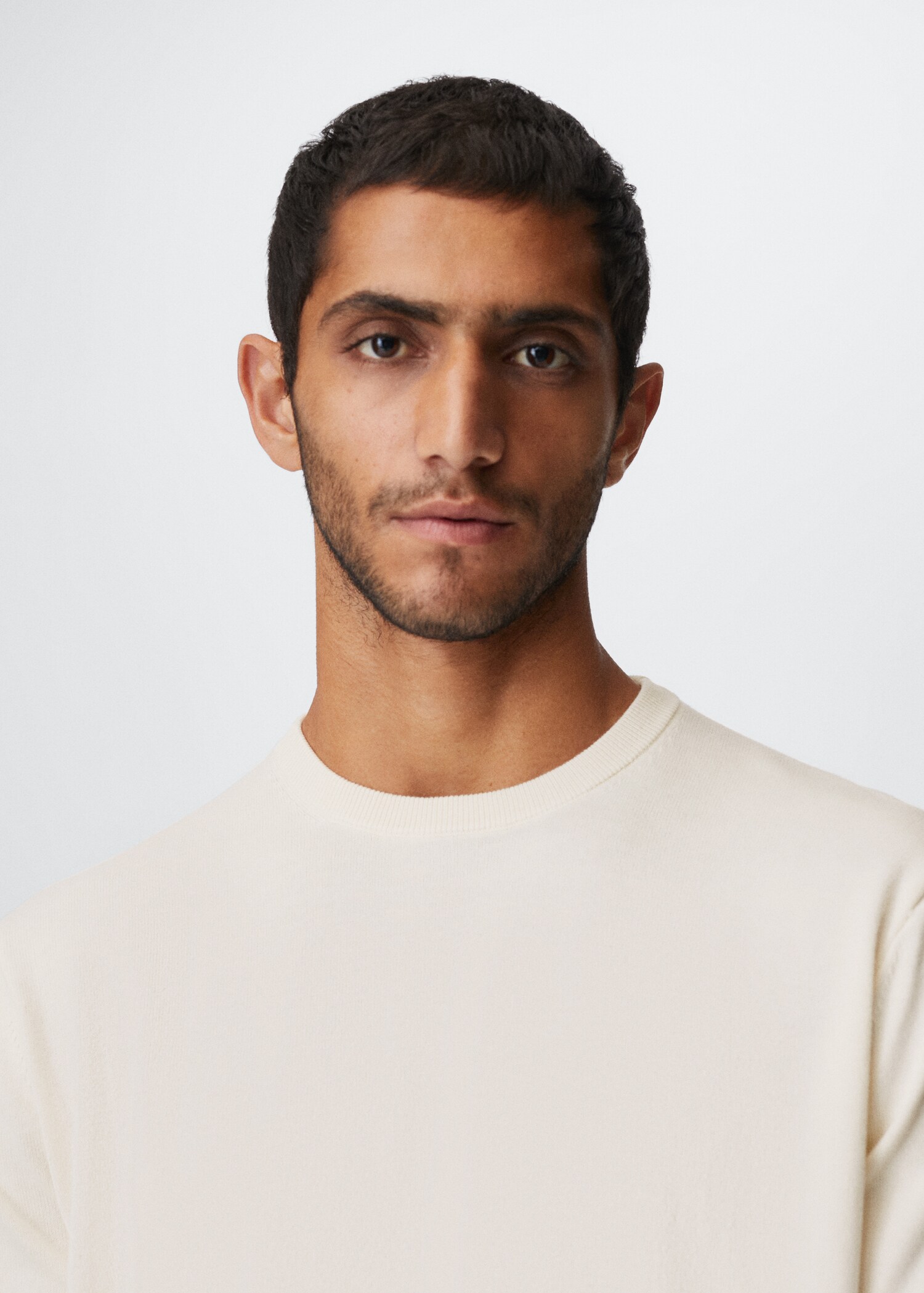 Fine-knit cotton sweater - Details of the article 1