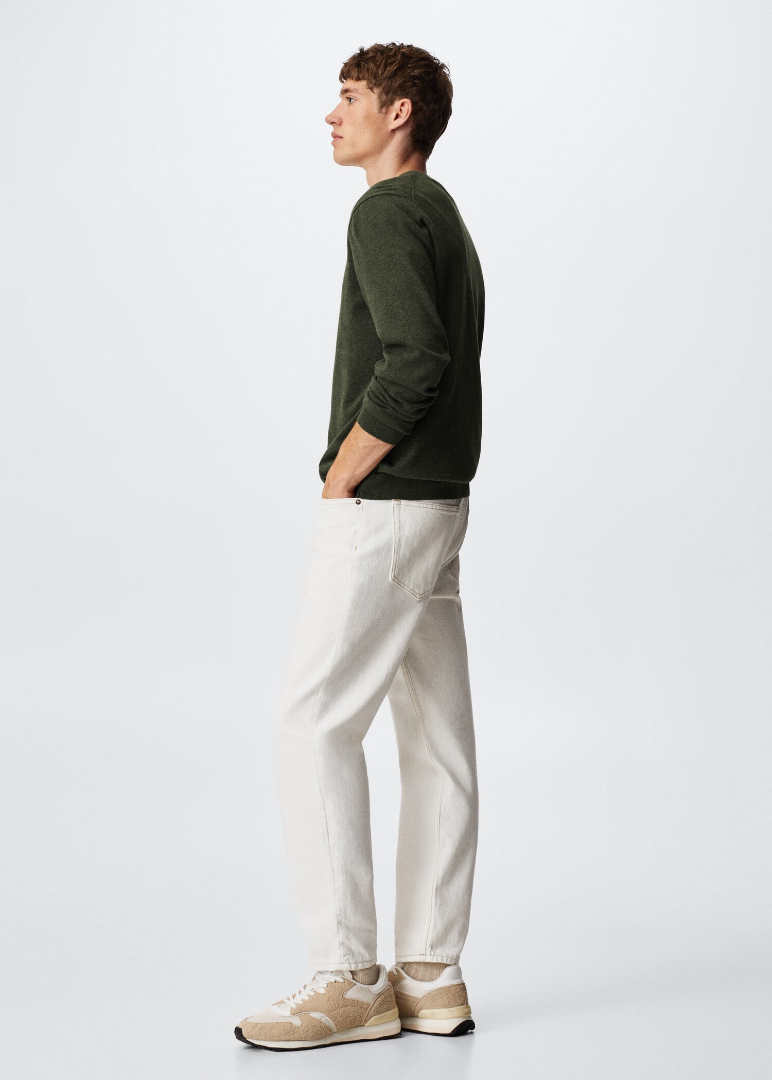 Fine-knit cotton sweater - Details of the article 2