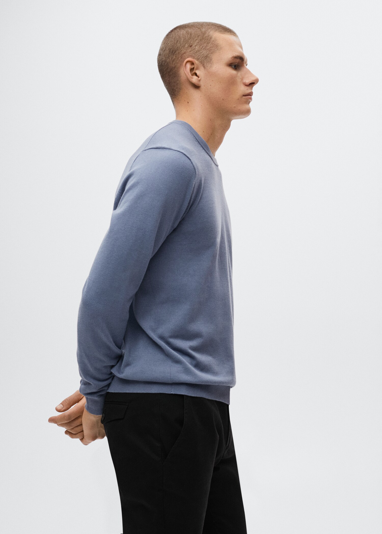 Fine-knit cotton sweater - Details of the article 2