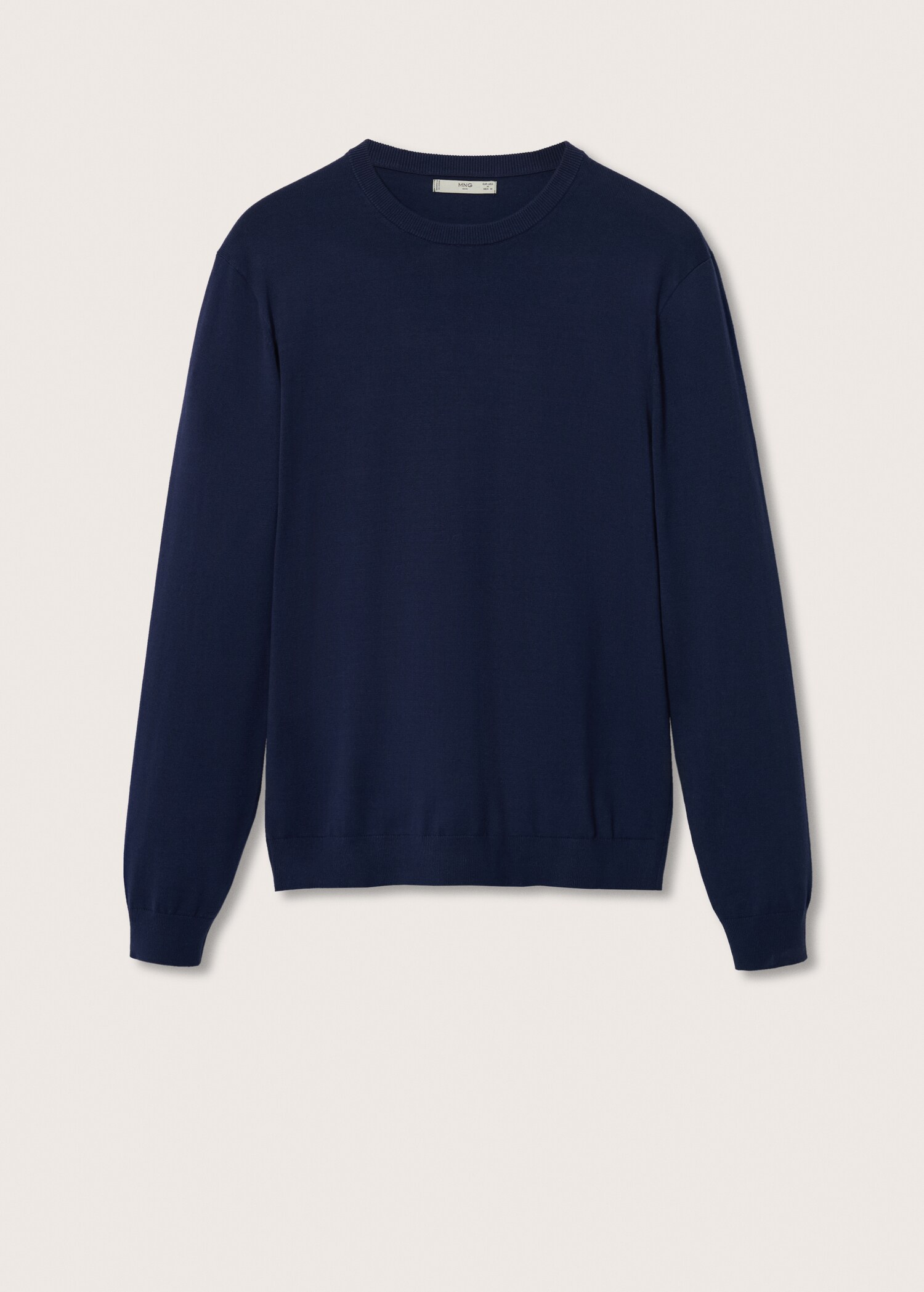 Fine-knit cotton sweater - Article without model