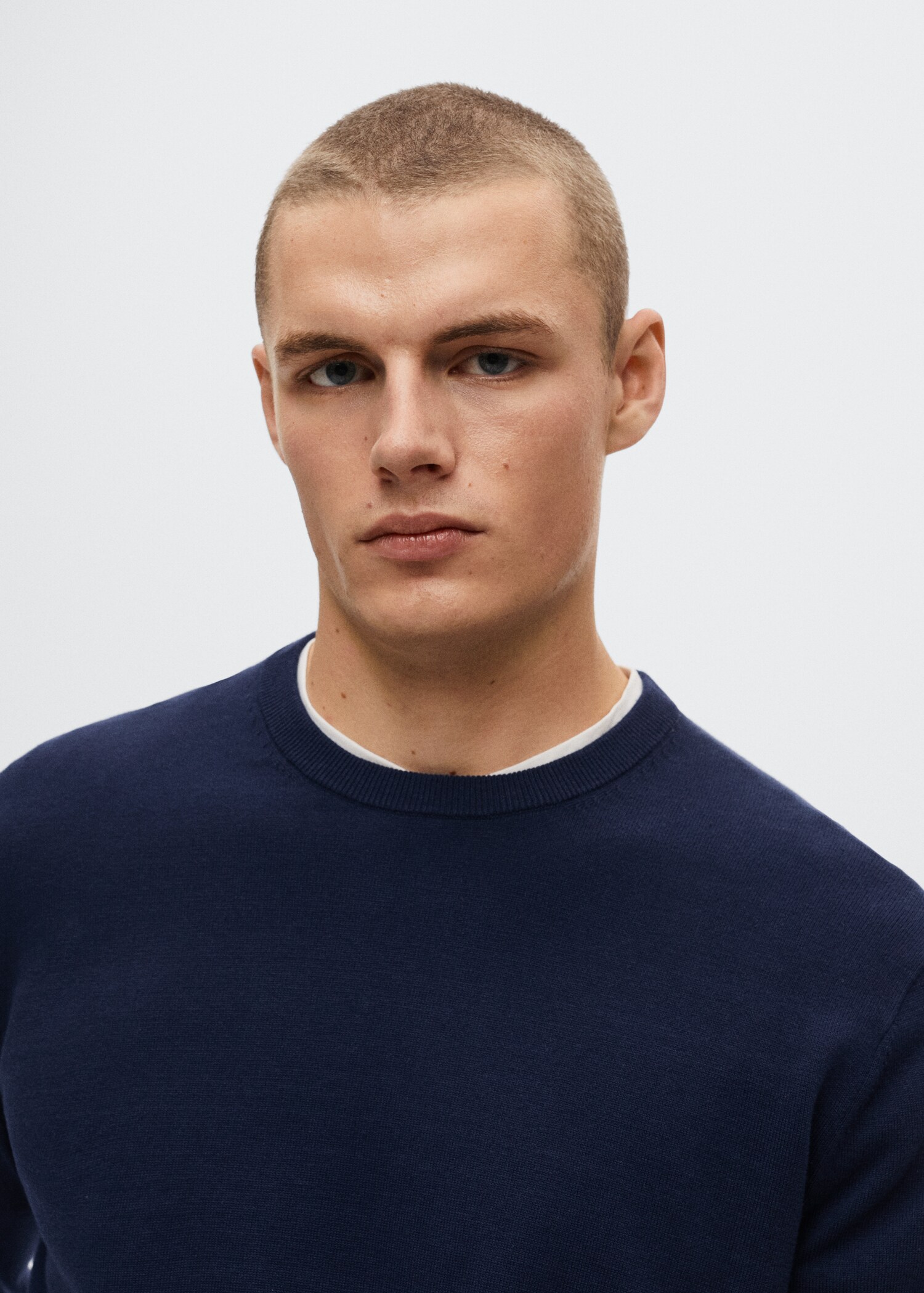 Fine-knit cotton sweater - Details of the article 1