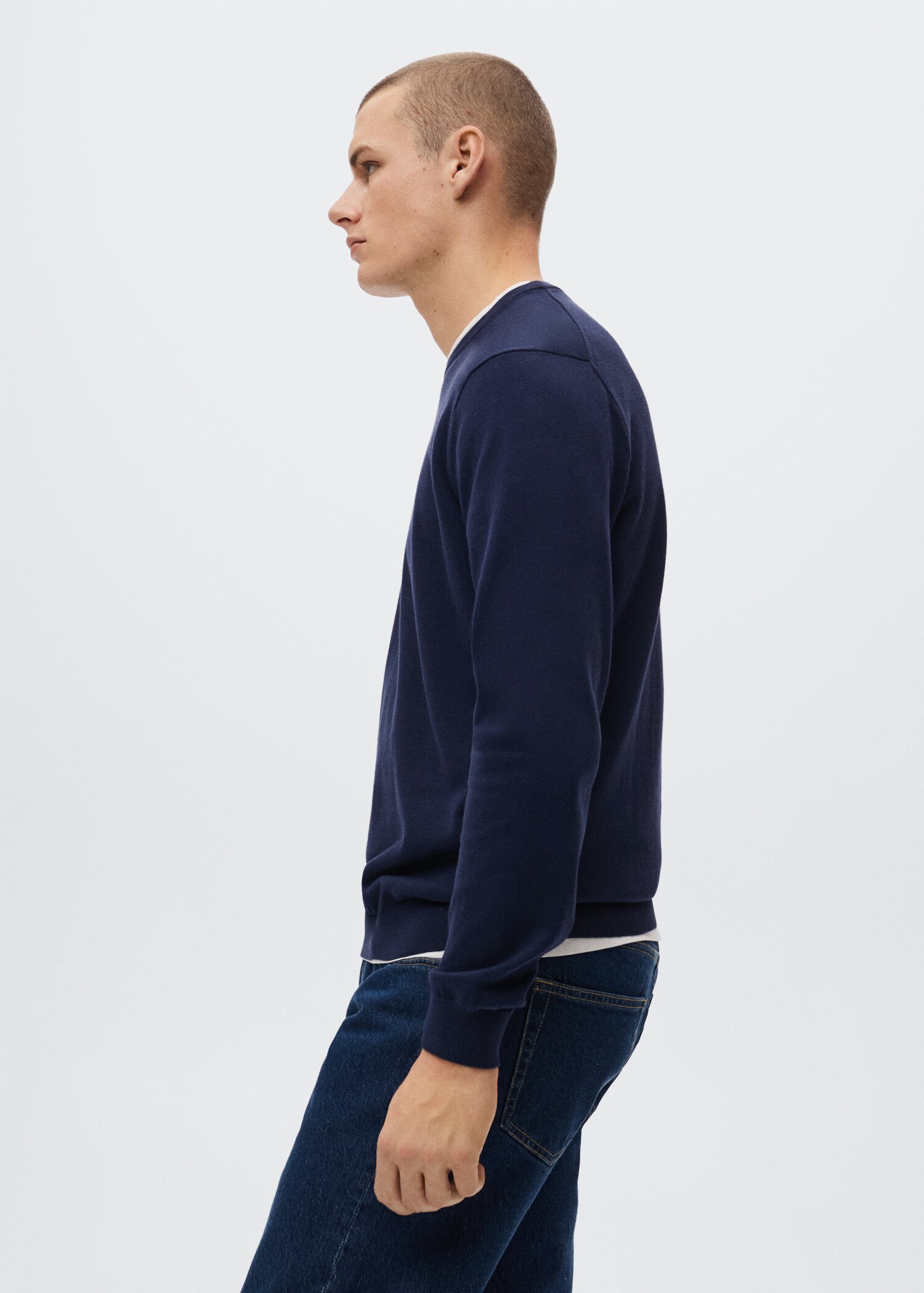 Fine-knit cotton sweater - Details of the article 2