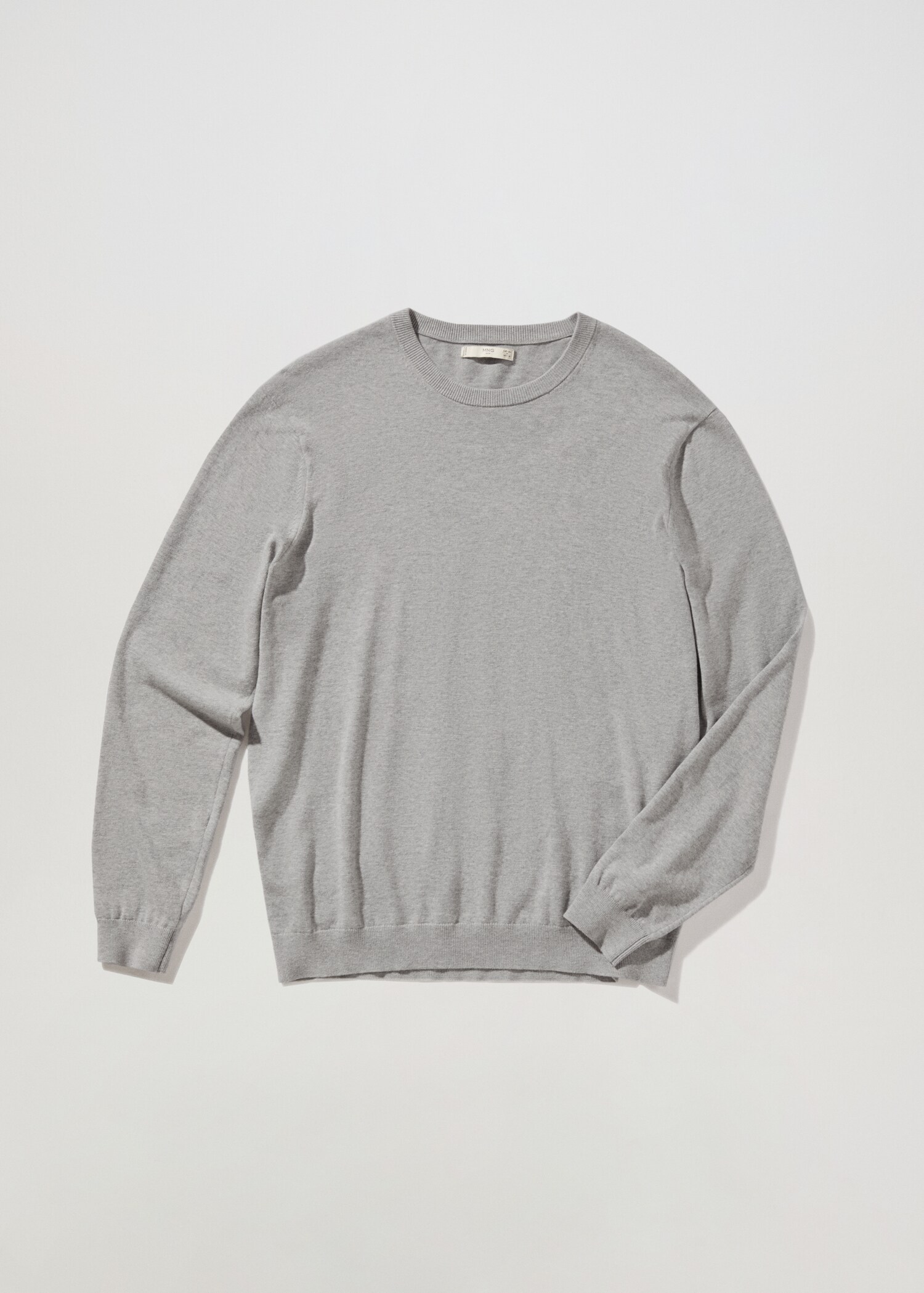Fine-knit cotton sweater - Article without model