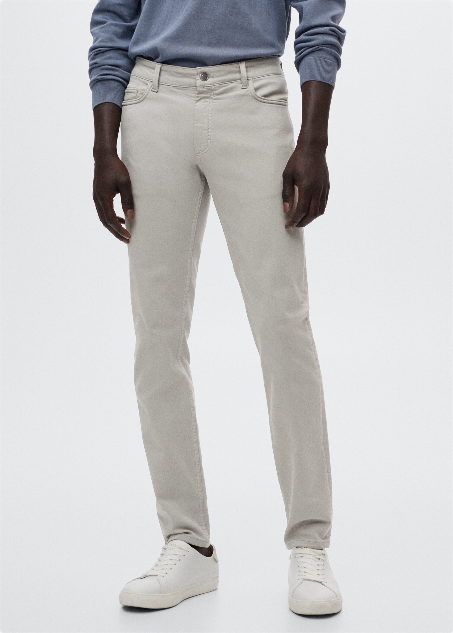 Slim-fit coloured jeans - Medium plane