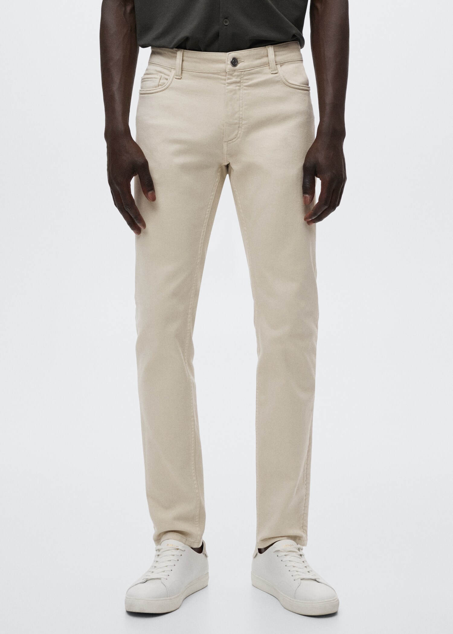 Slim-fit coloured jeans - Medium plane