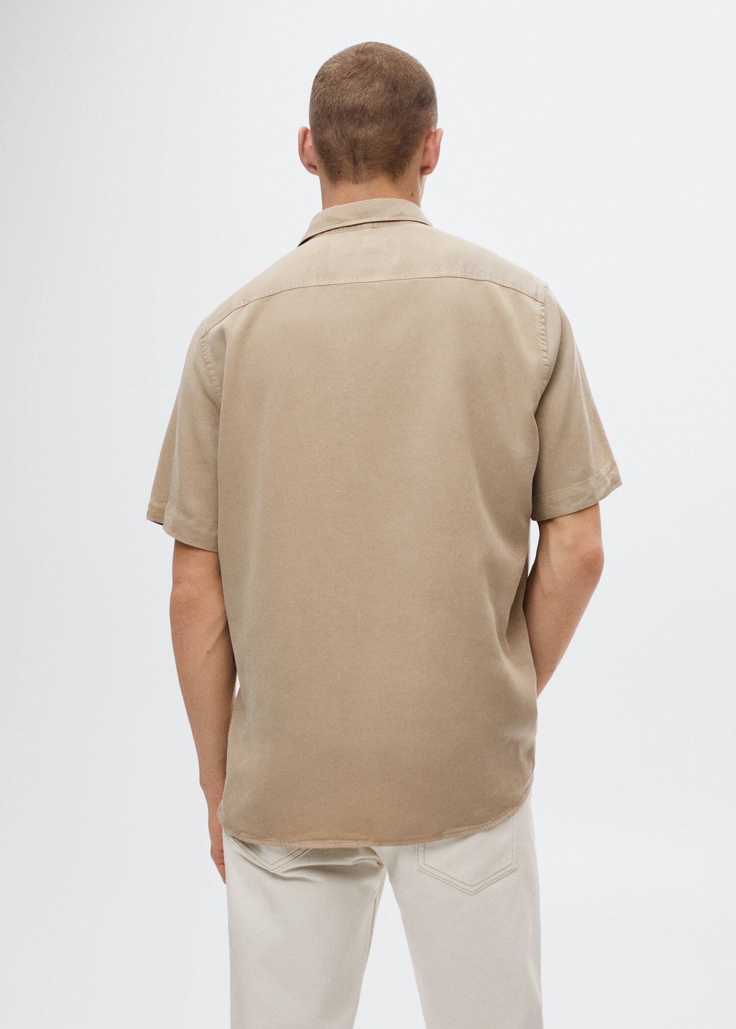 Lyocell fluid shirt - Reverse of the article