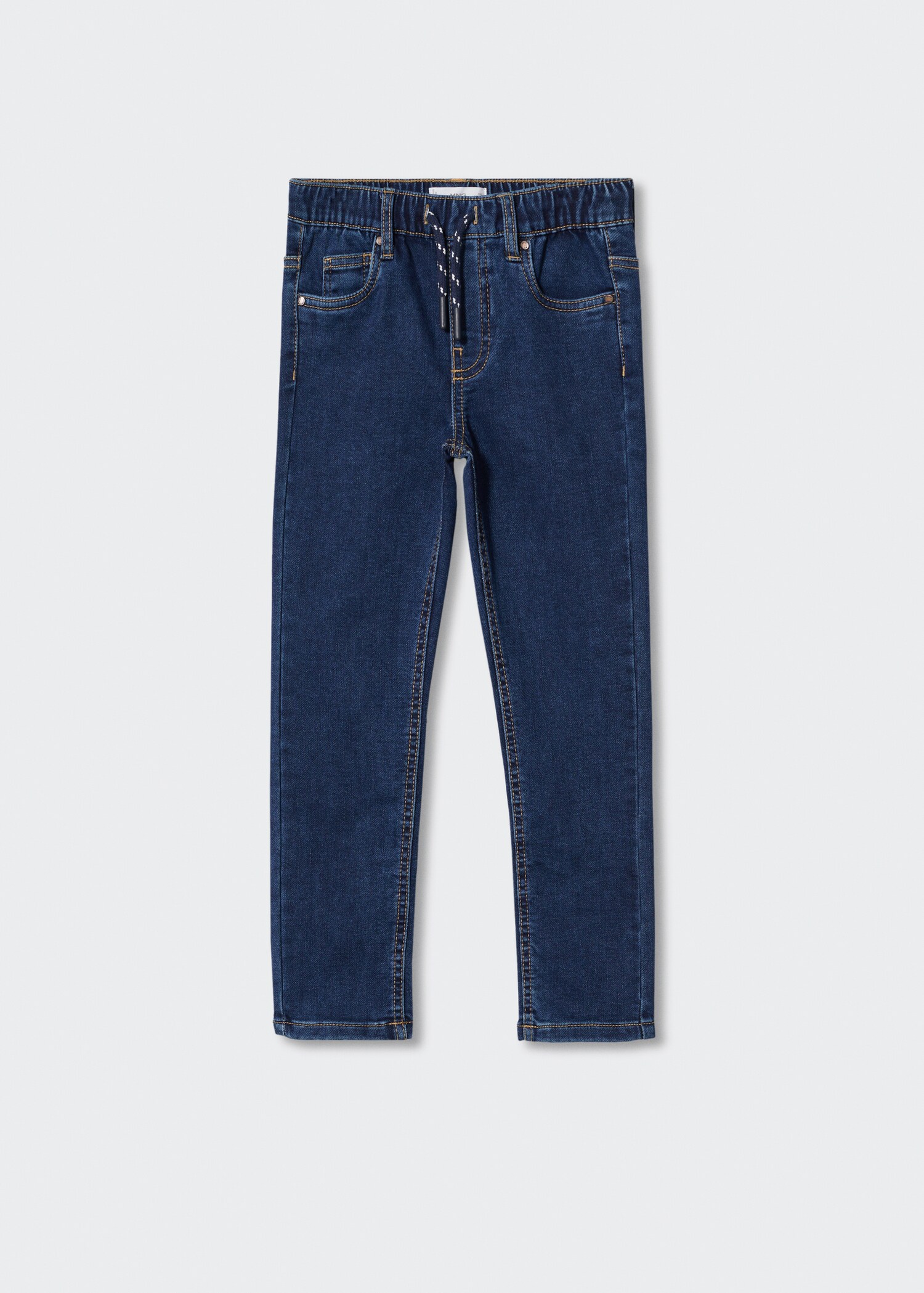 Jeans mit Stretchbund und Kordel - Artikel ohne Model