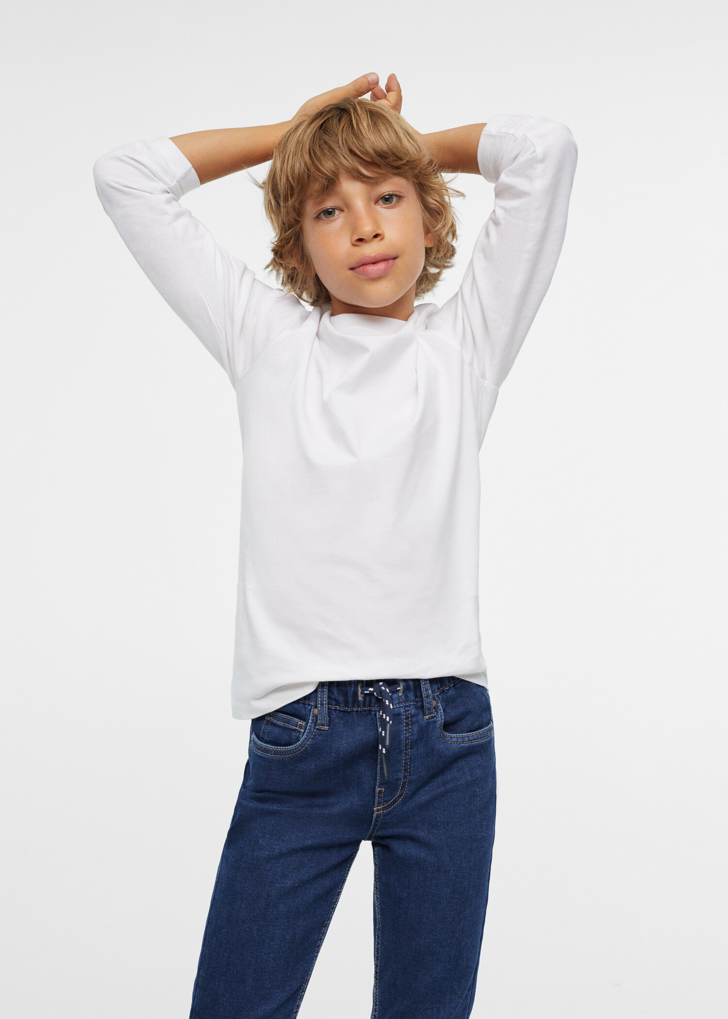 Jeans mit Stretchbund und Kordel - Detail des Artikels 2