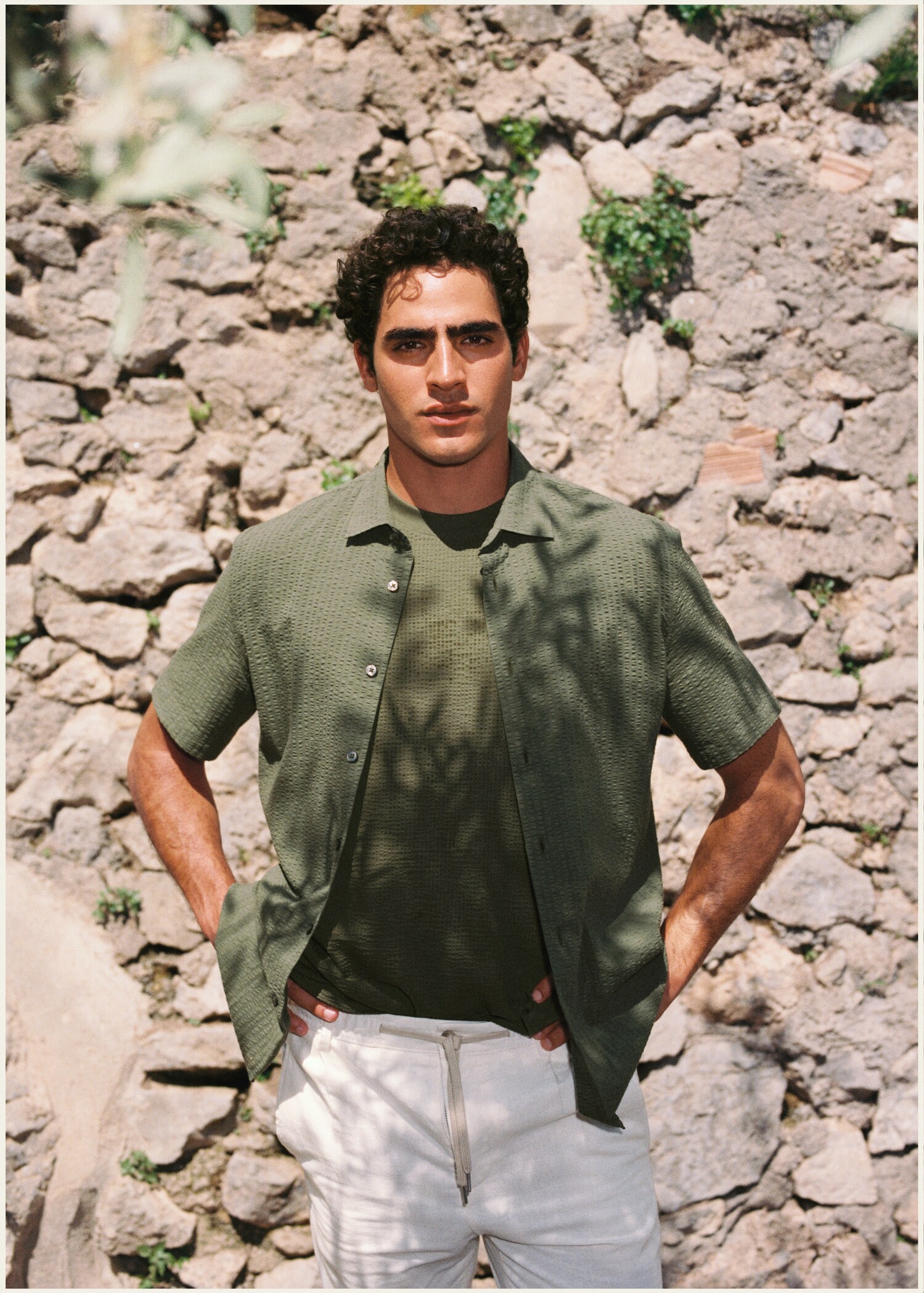 Cotton seersucker shirt - Details of the article 5