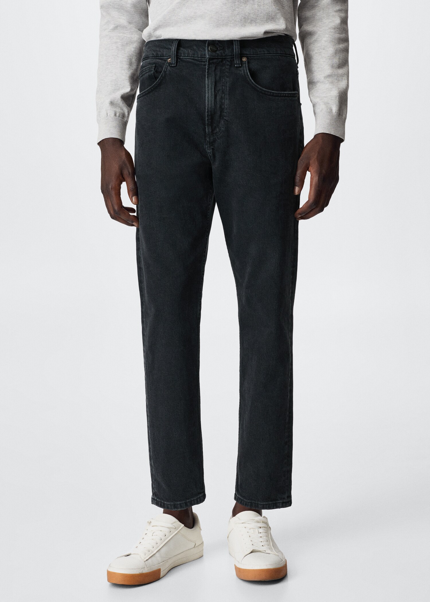 Ben tapered cropped jeans - Medium plane