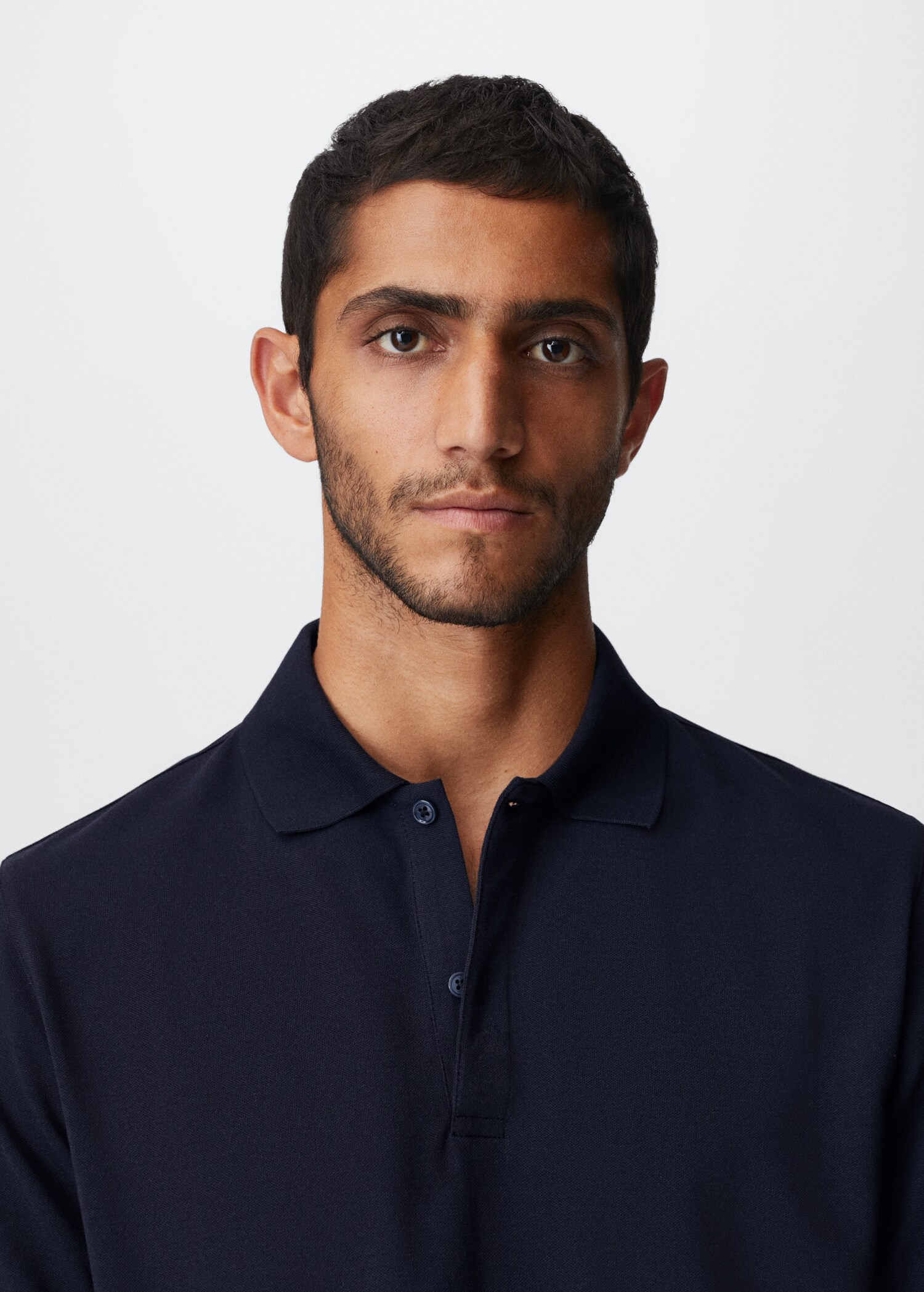 Lightweight piqué polo shirt - Details of the article 1