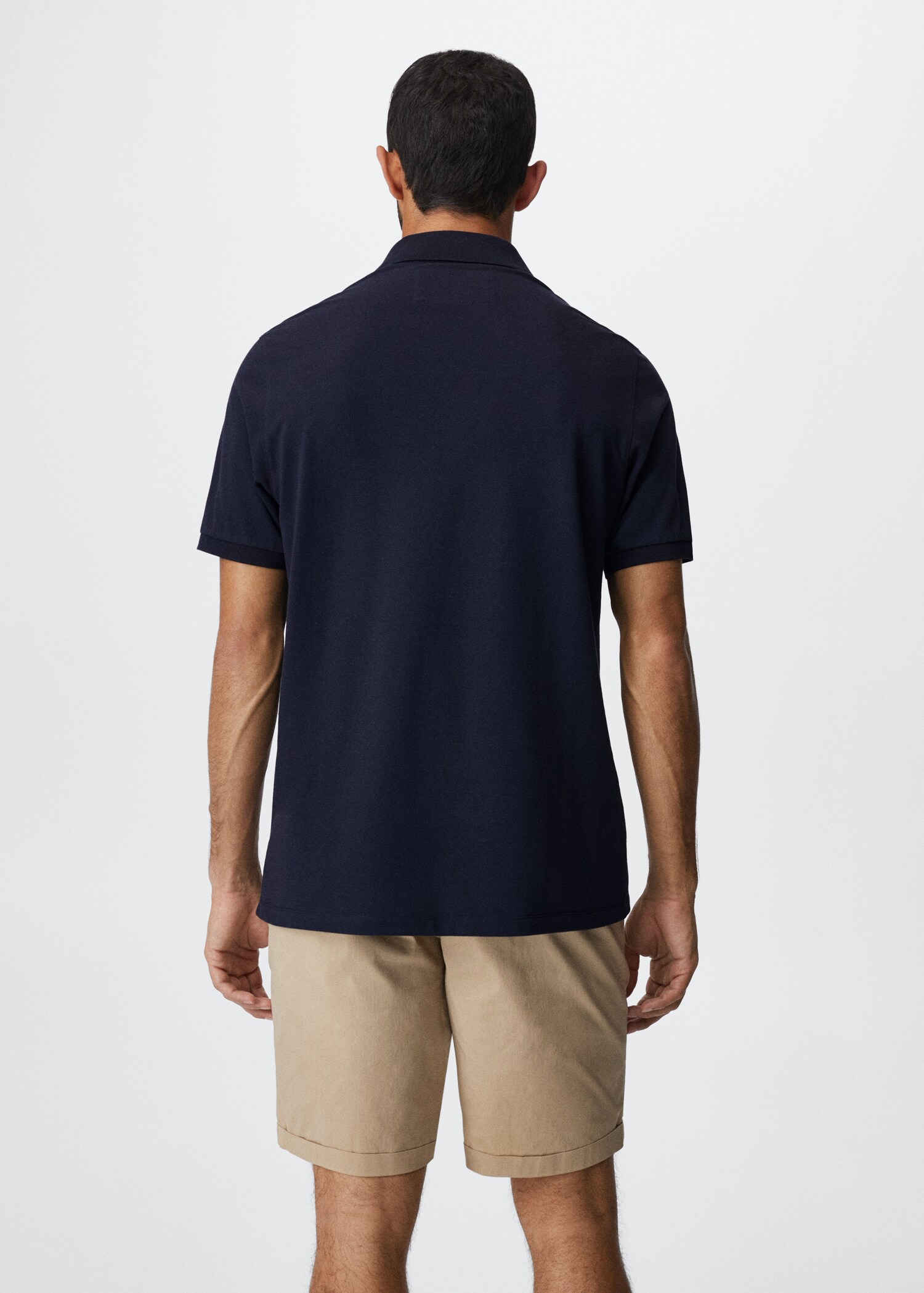 Lightweight piqué polo shirt - Reverse of the article