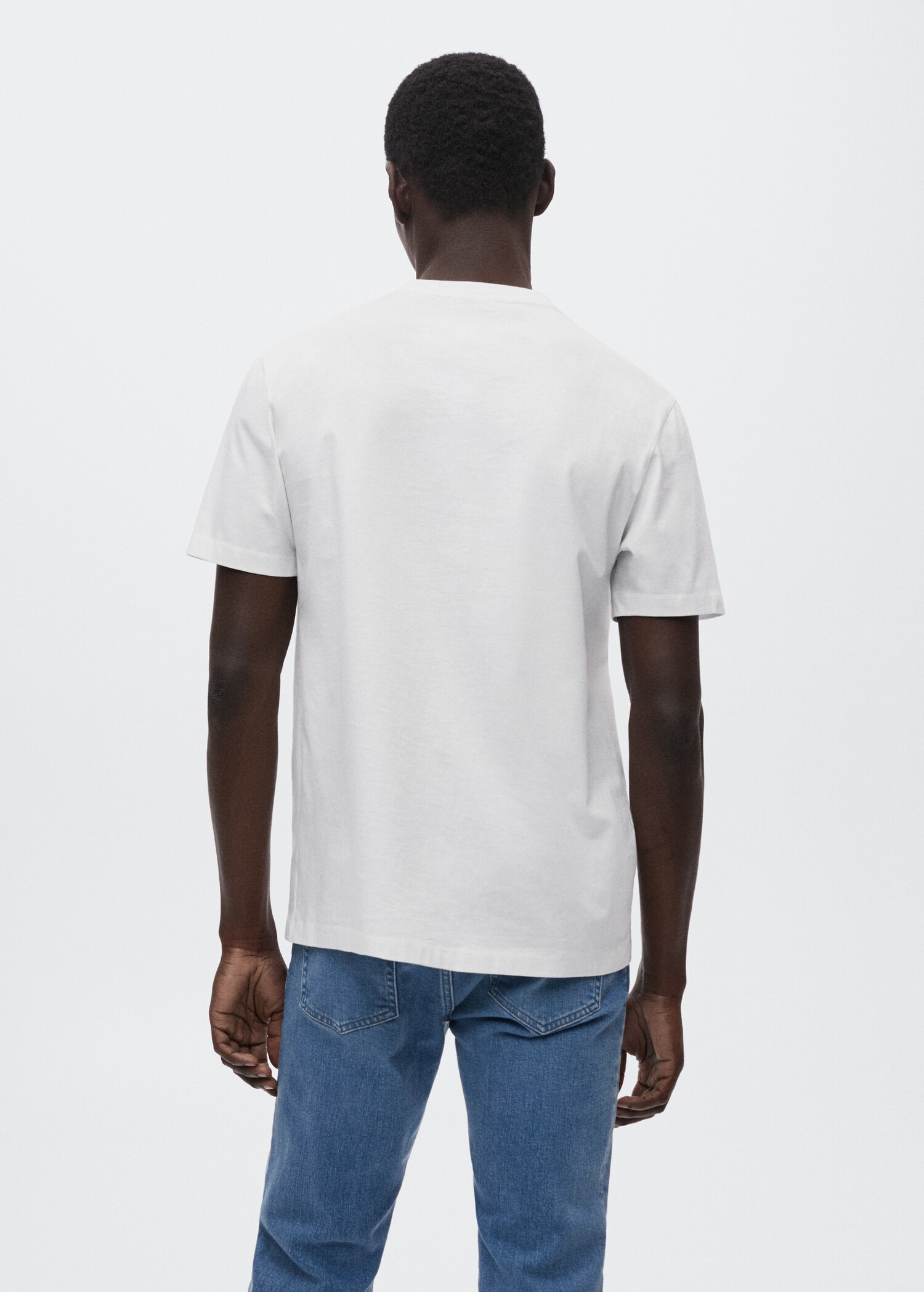 Mercerised regular-fit  t-shirt - Reverse of the article