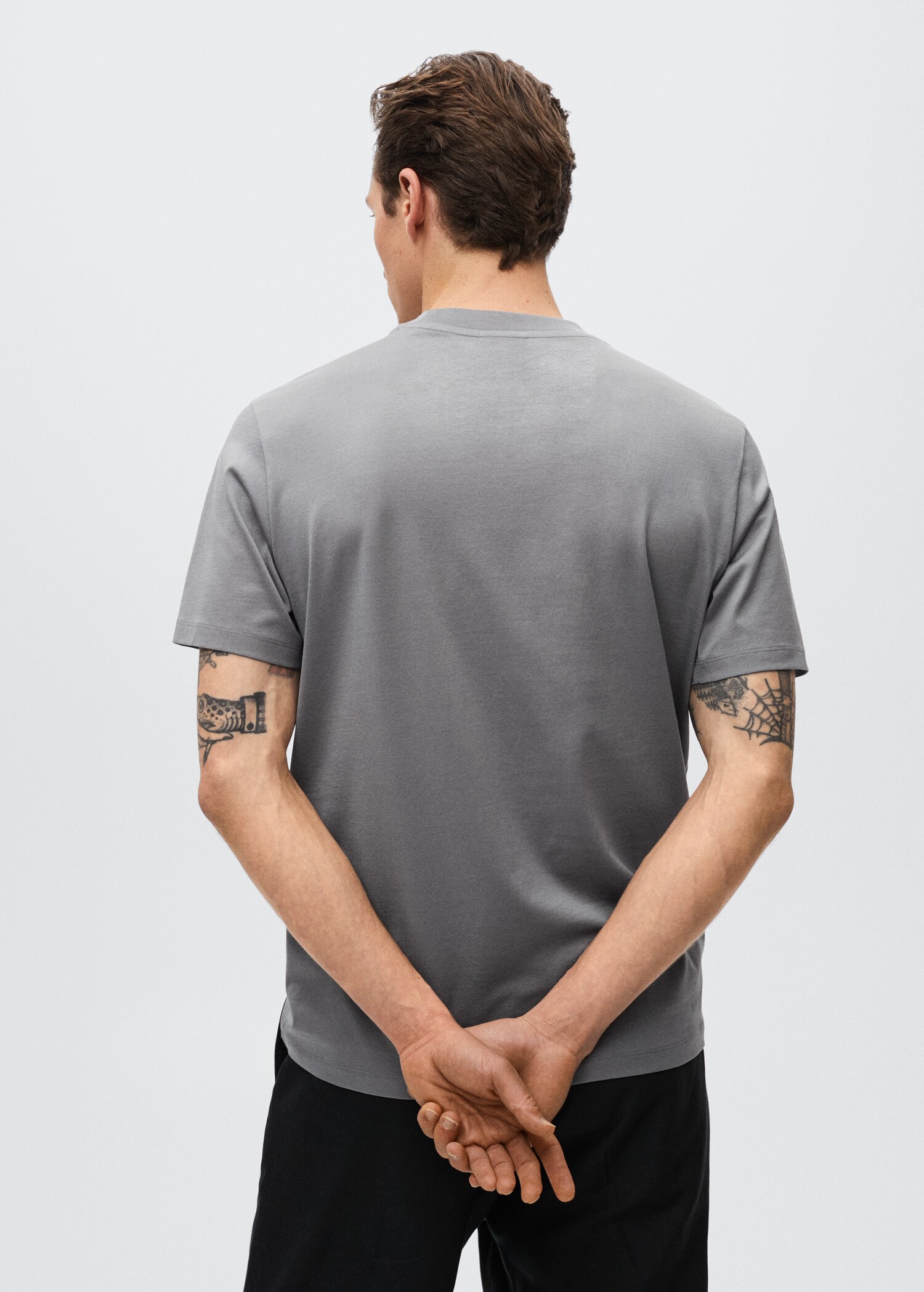 Mercerised regular-fit  t-shirt - Reverse of the article