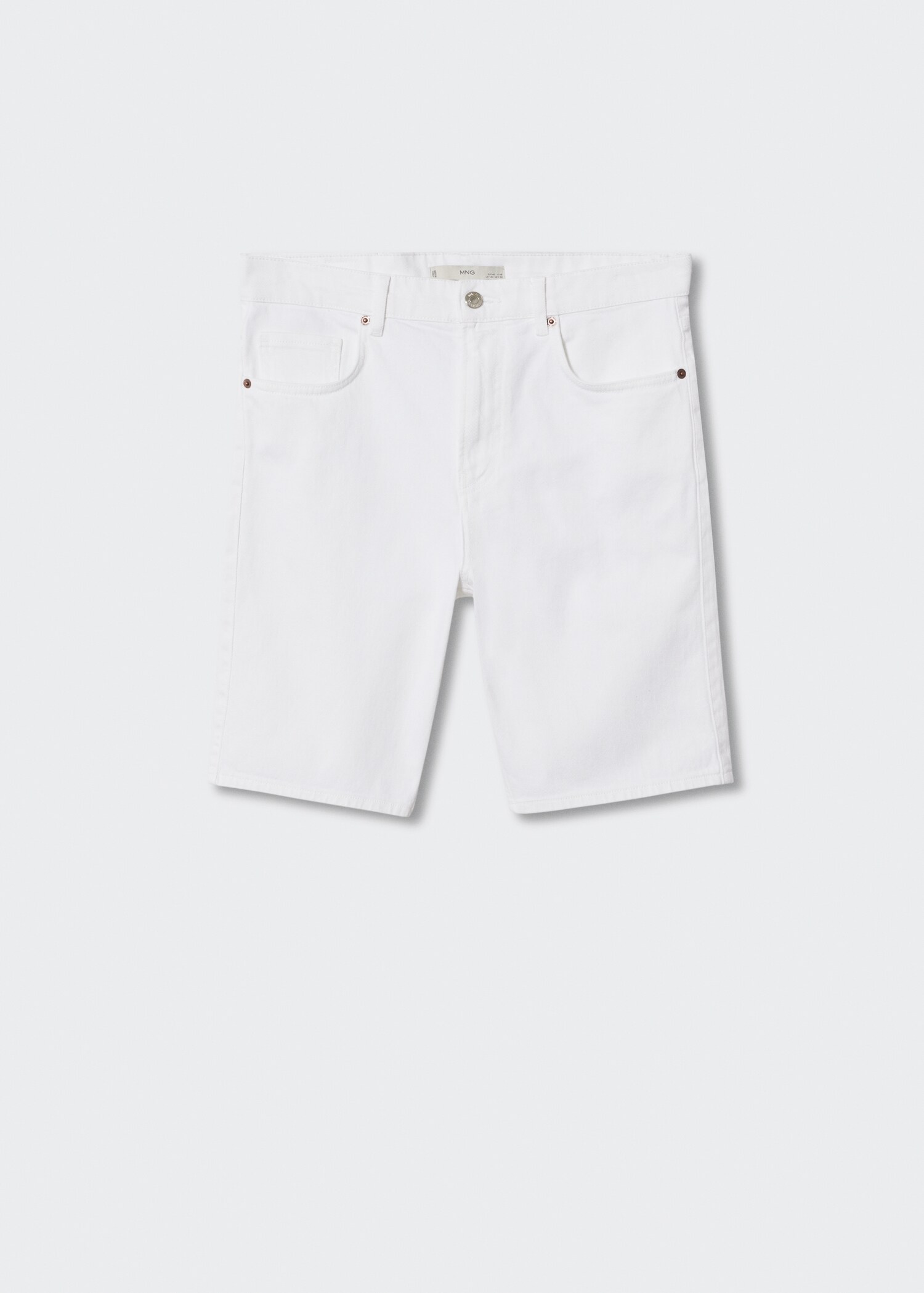 Regular-fit denim bermuda shorts - Article without model