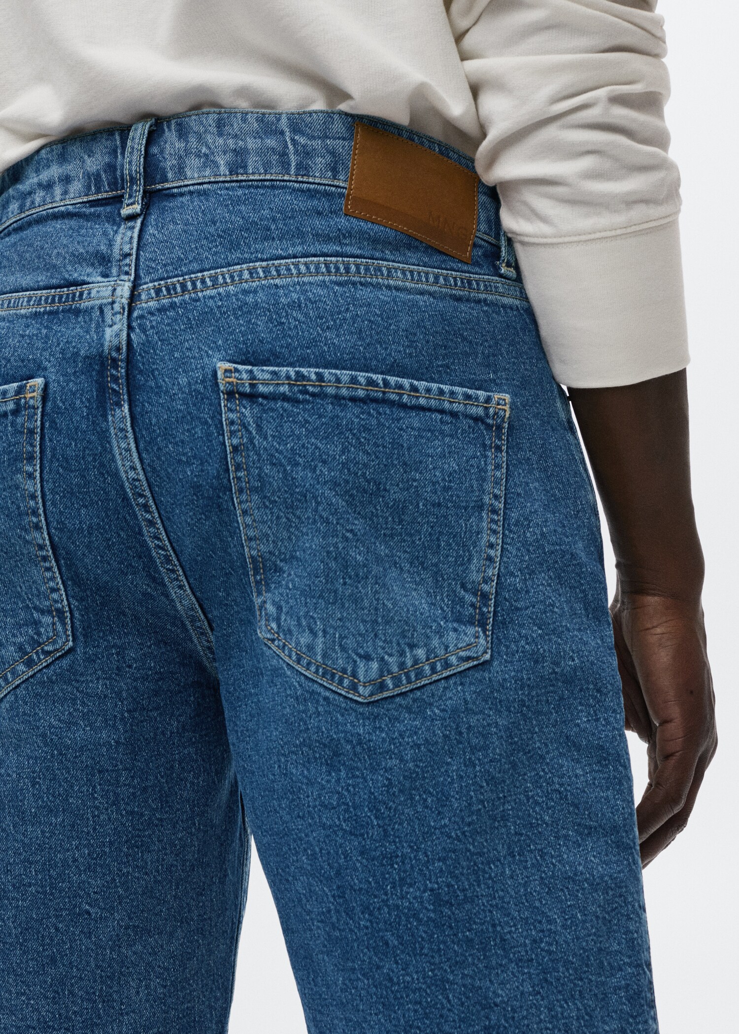 Regular-fit denim bermuda shorts - Details of the article 3