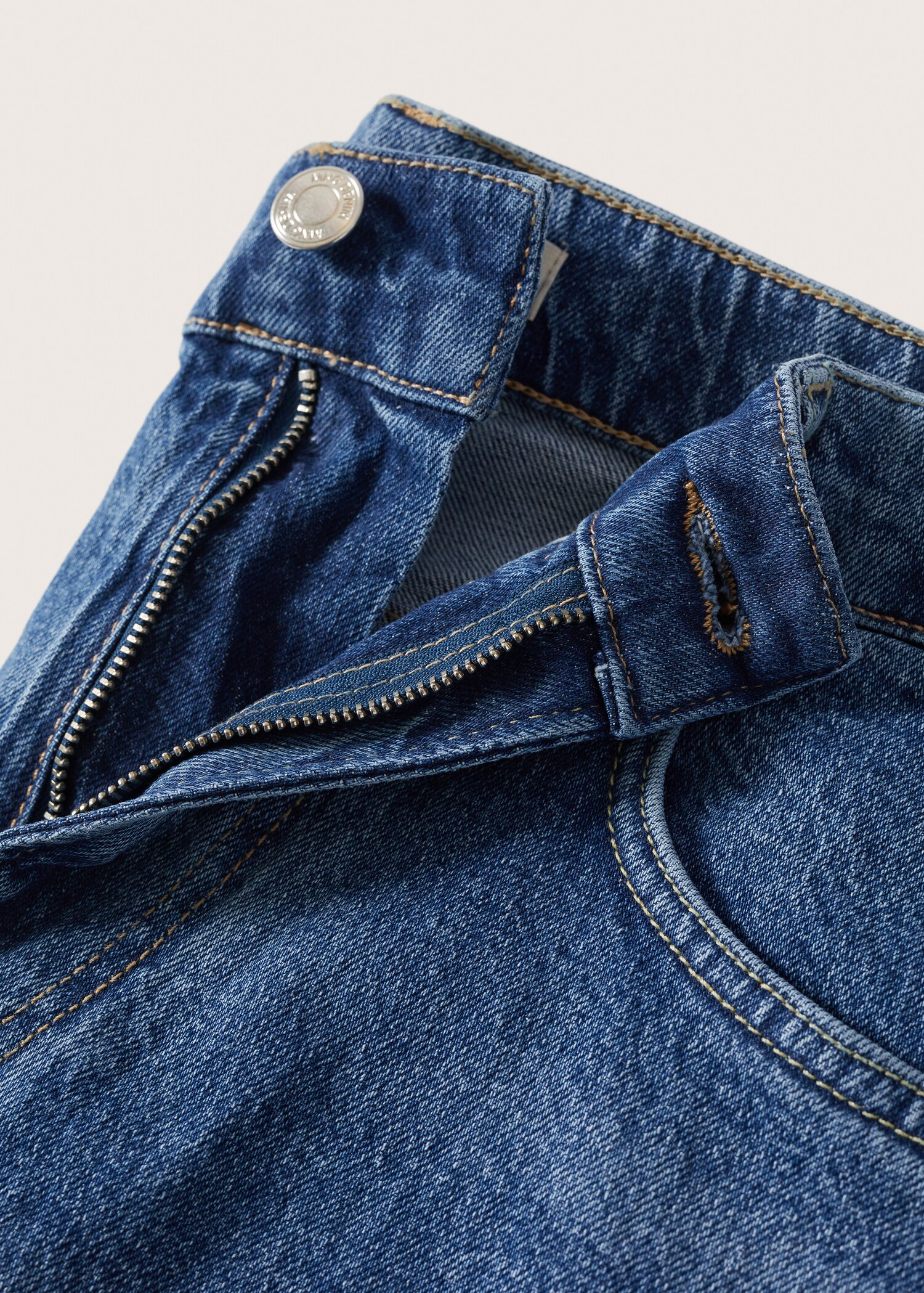 Regular-fit denim bermuda shorts - Details of the article 7