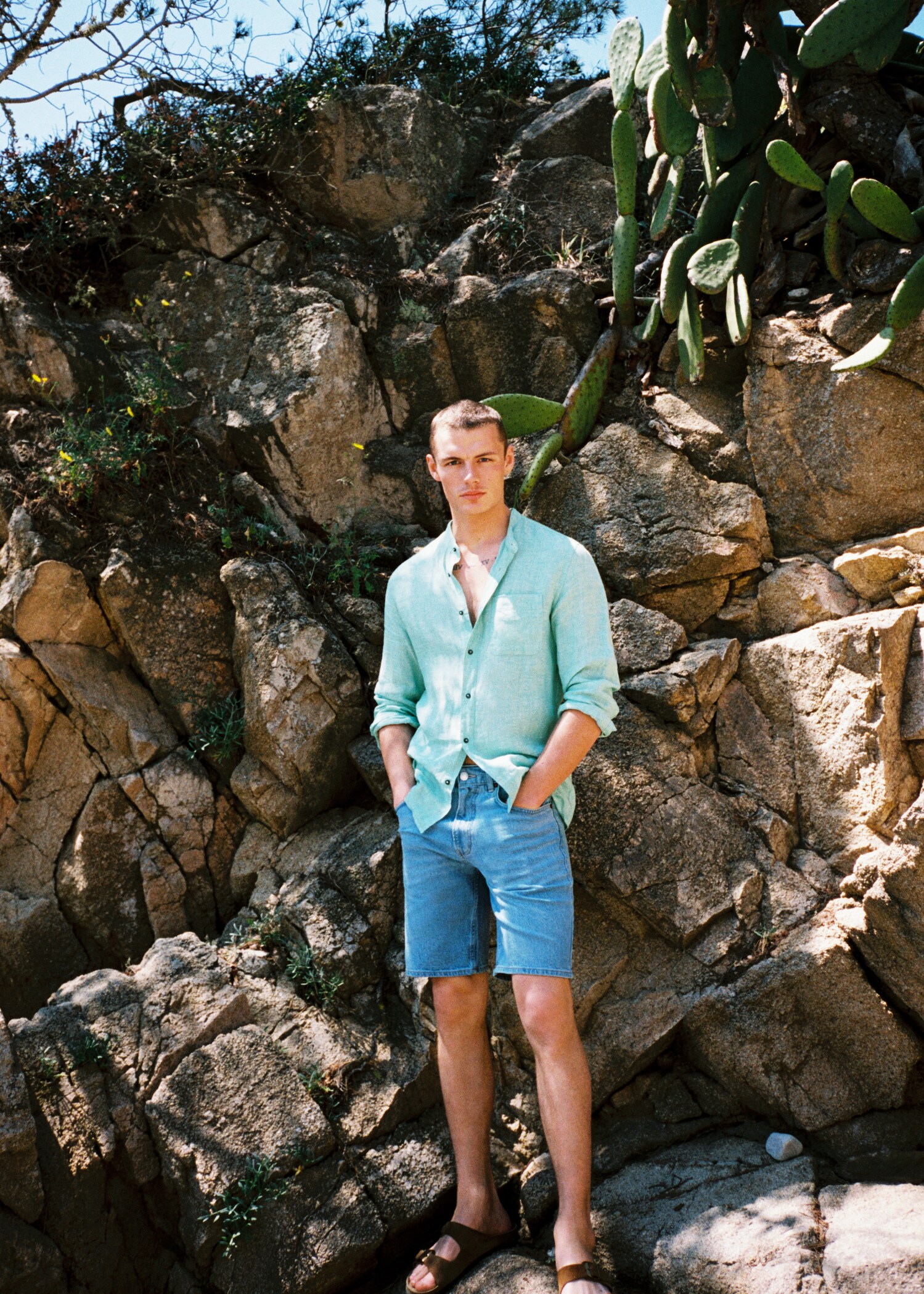 Regular Fit-Bermudashorts aus Jeans - Detail des Artikels 5