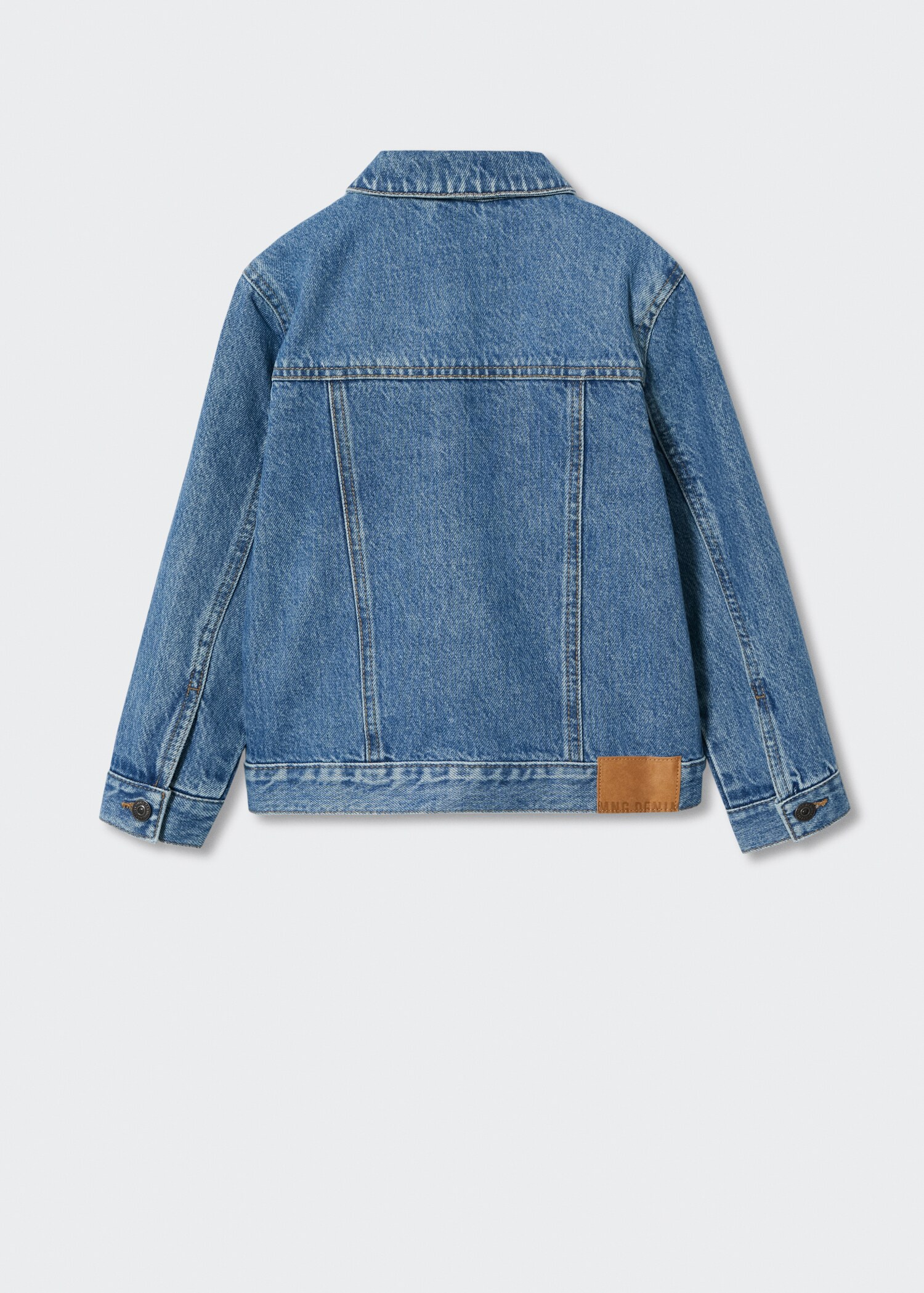 Pockets denim jacket - Reverse of the article