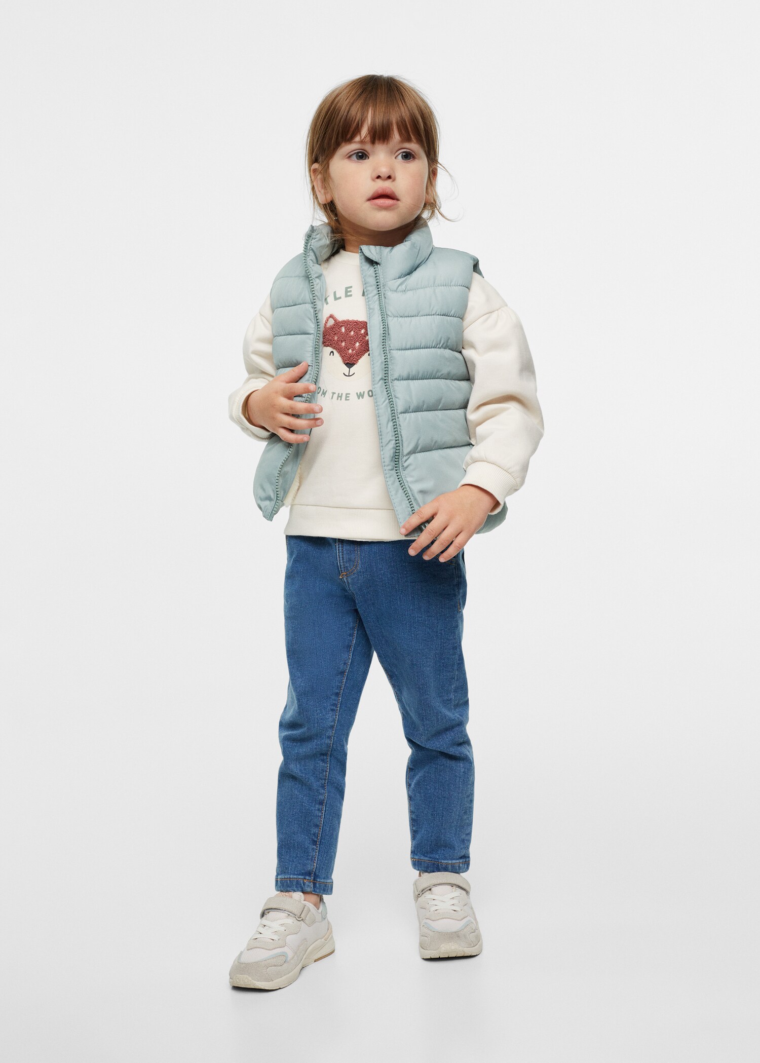 Gilet doublure fausse fourrure - Plan moyen