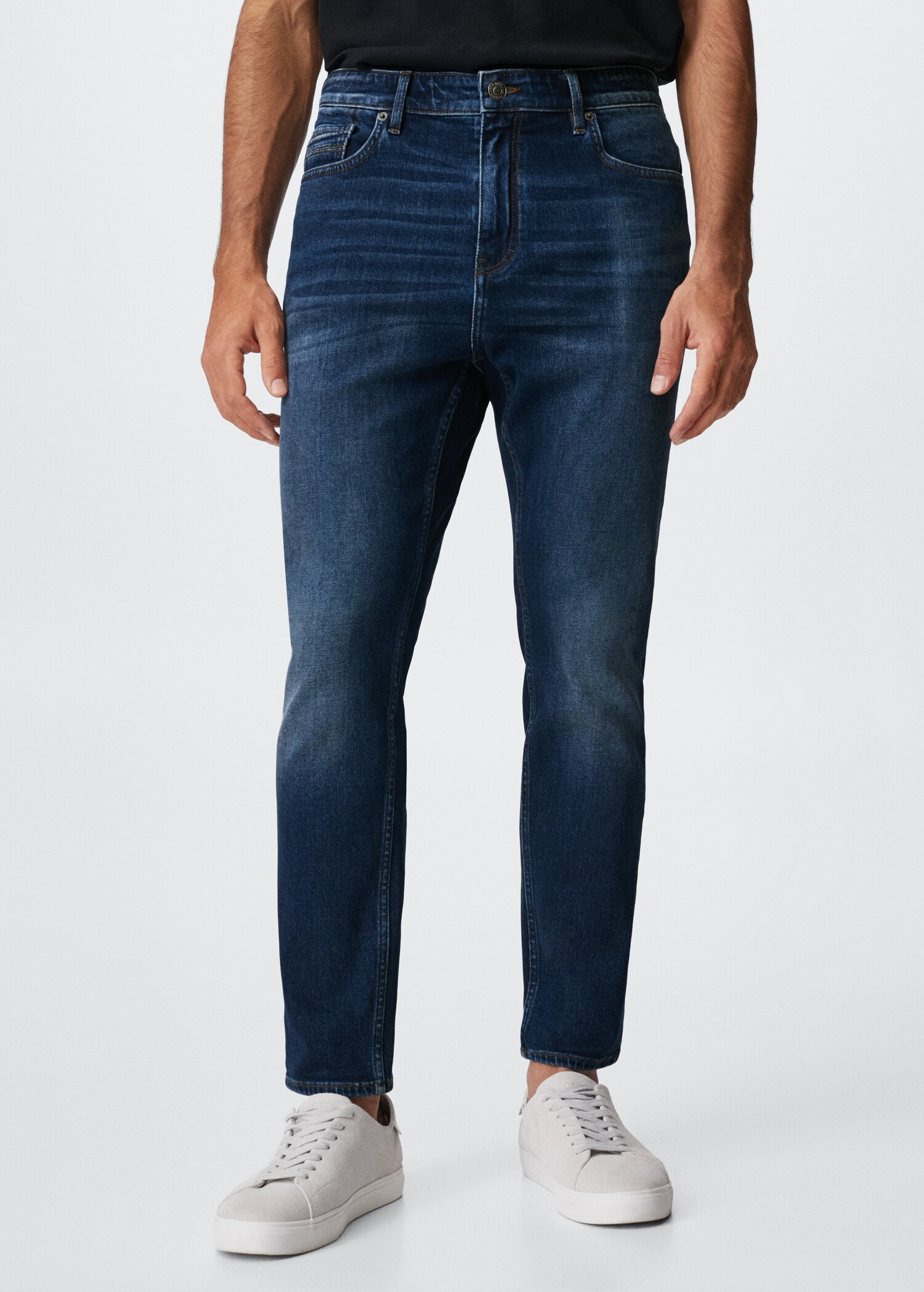 Jeans Tom tapered fit - Plano médio