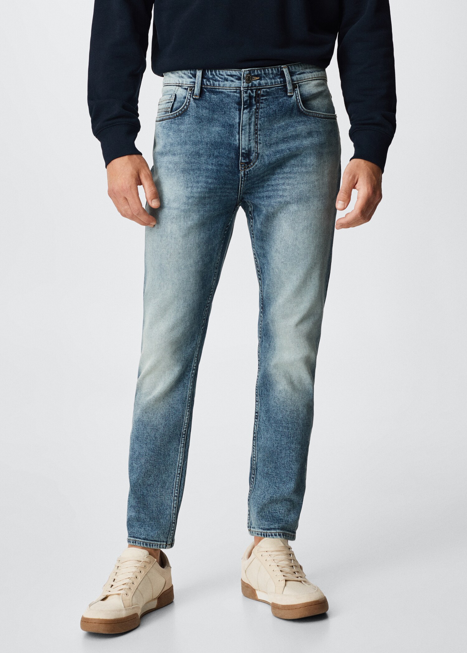 Tom tapered fit jeans - Medium plane