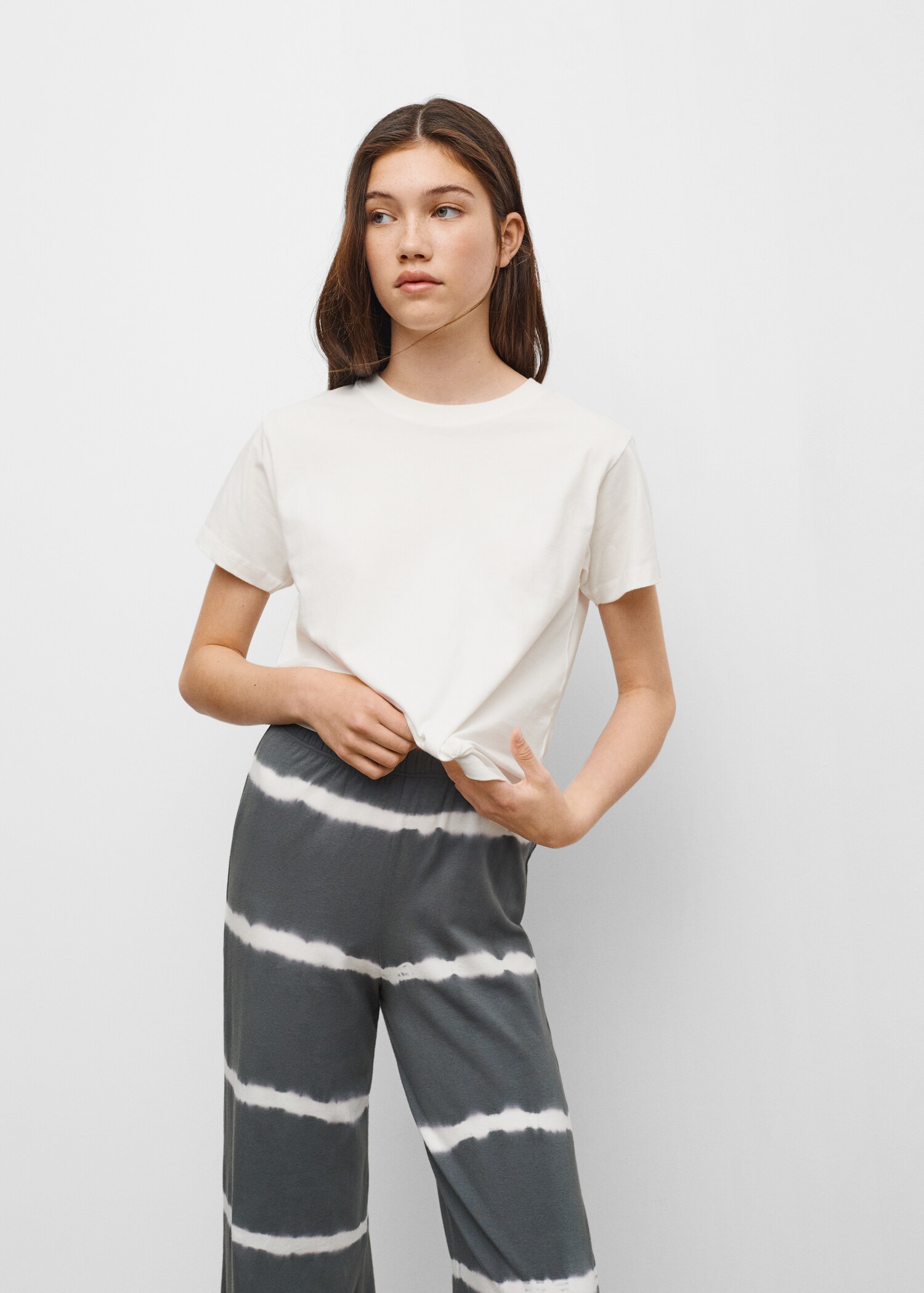 Essential cotton-blend T-shirt - Details of the article 1