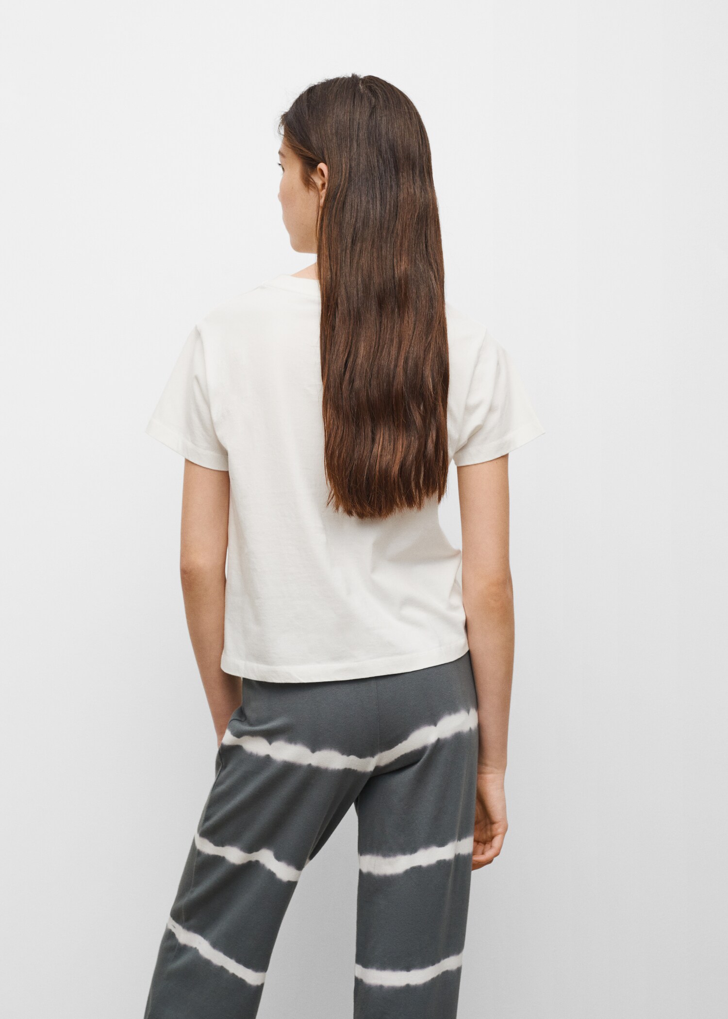 Essential cotton-blend T-shirt - Reverse of the article