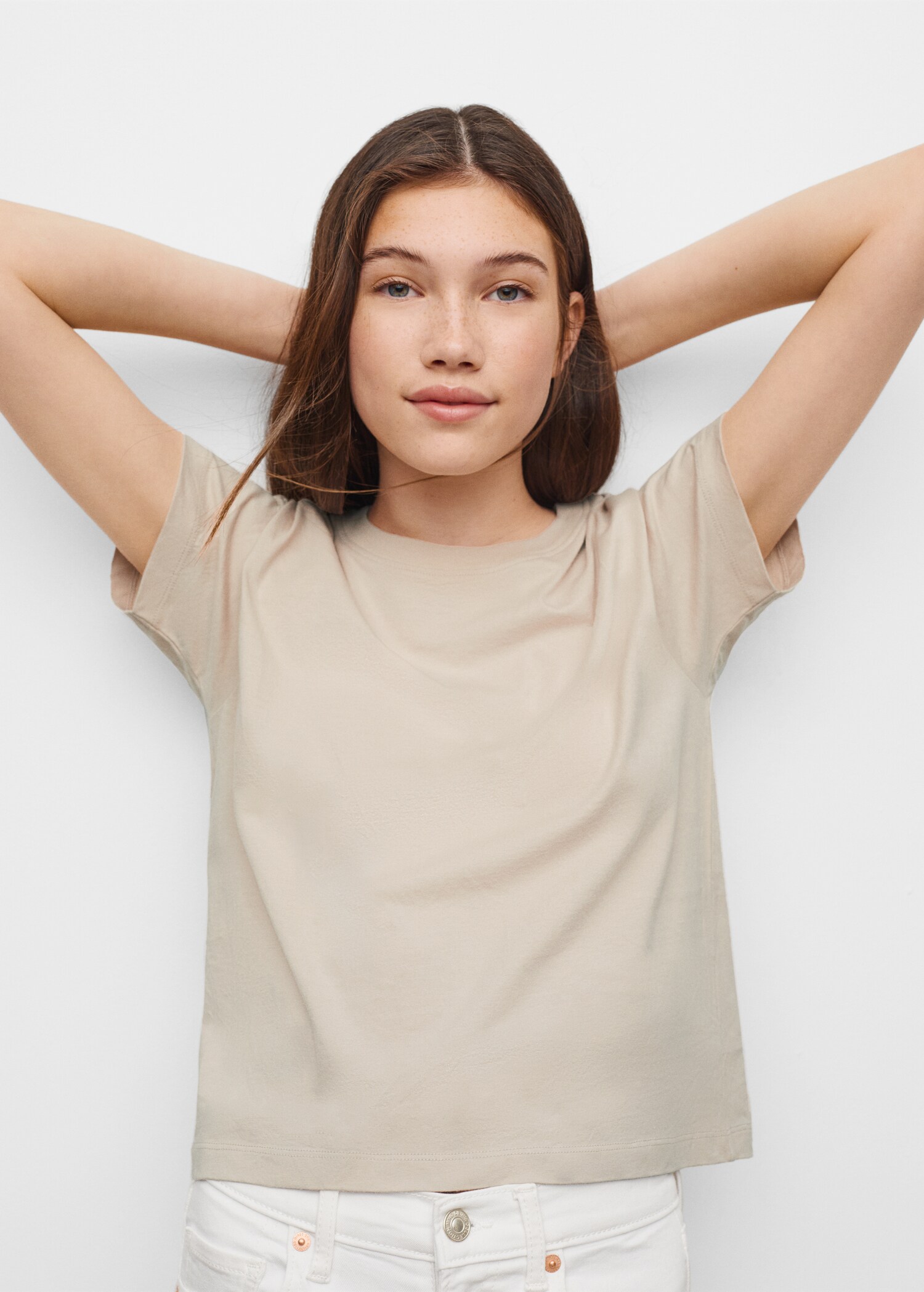 Essential cotton-blend T-shirt - Details of the article 1